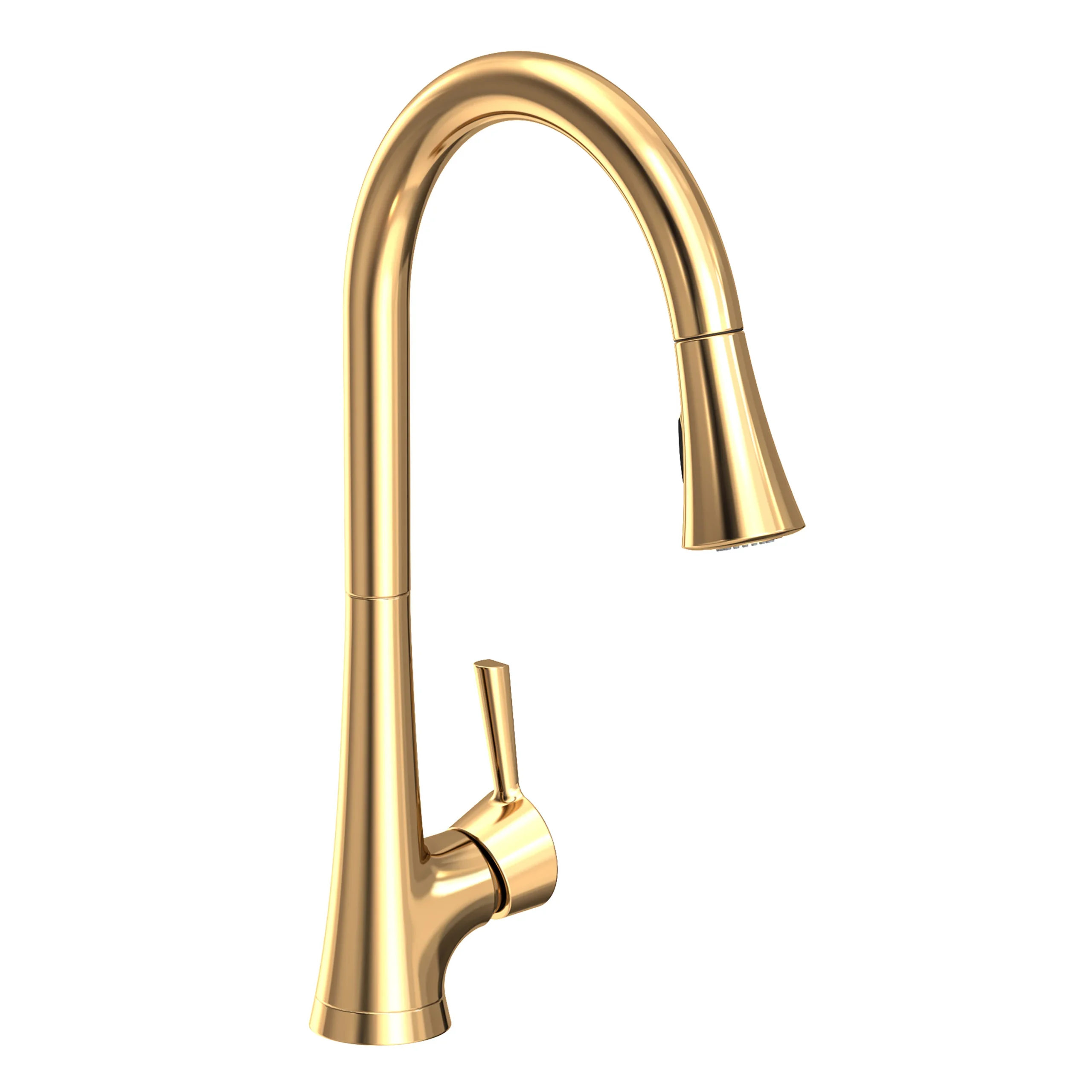 Vespera - Pull-Down Kitchen Faucet - Uncoated Polished Brass - Living - 2500-5123 | Newport Brass