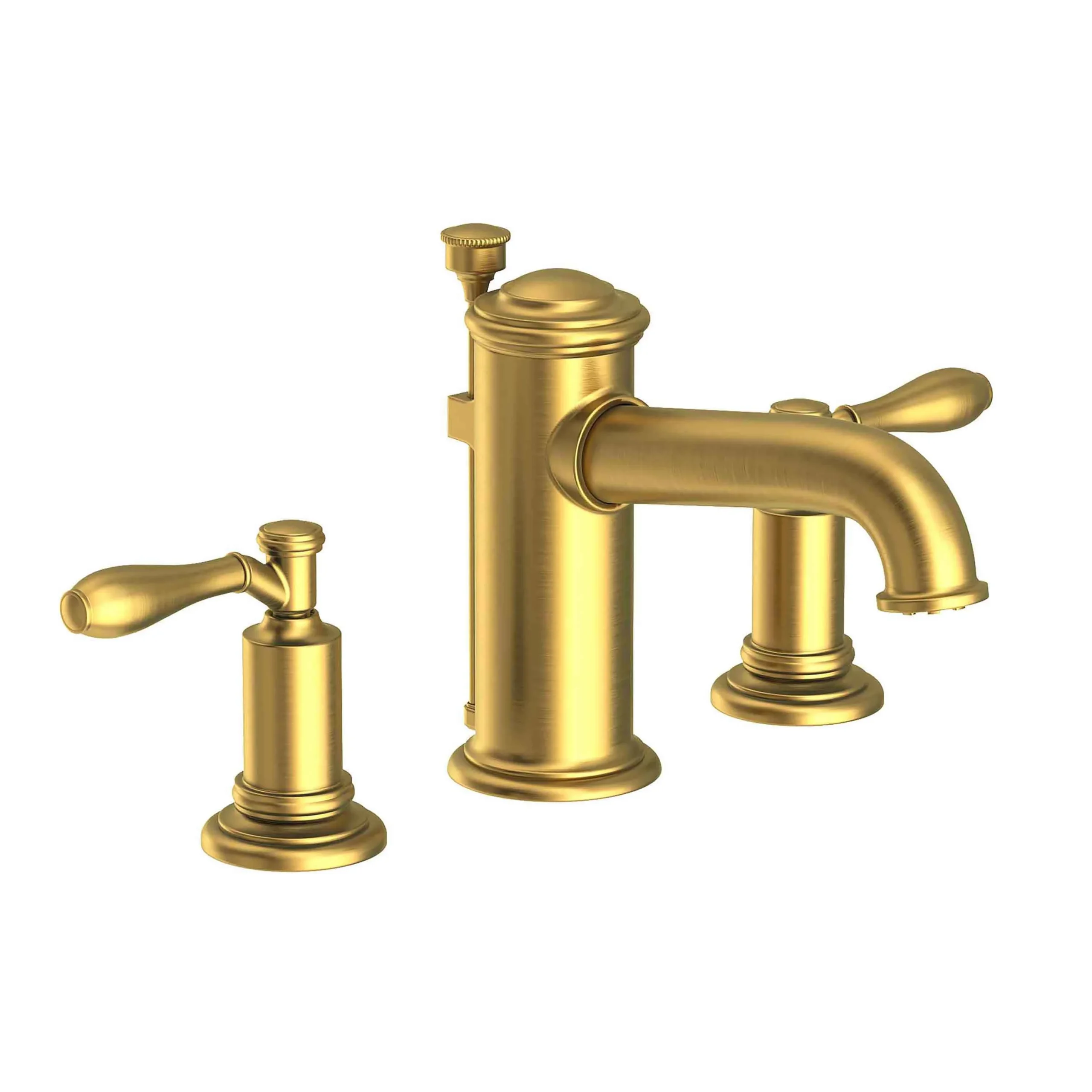 Ithaca - Widespread Lavatory Faucet - Satin Brass - PVD - 2550 | Newport Brass
