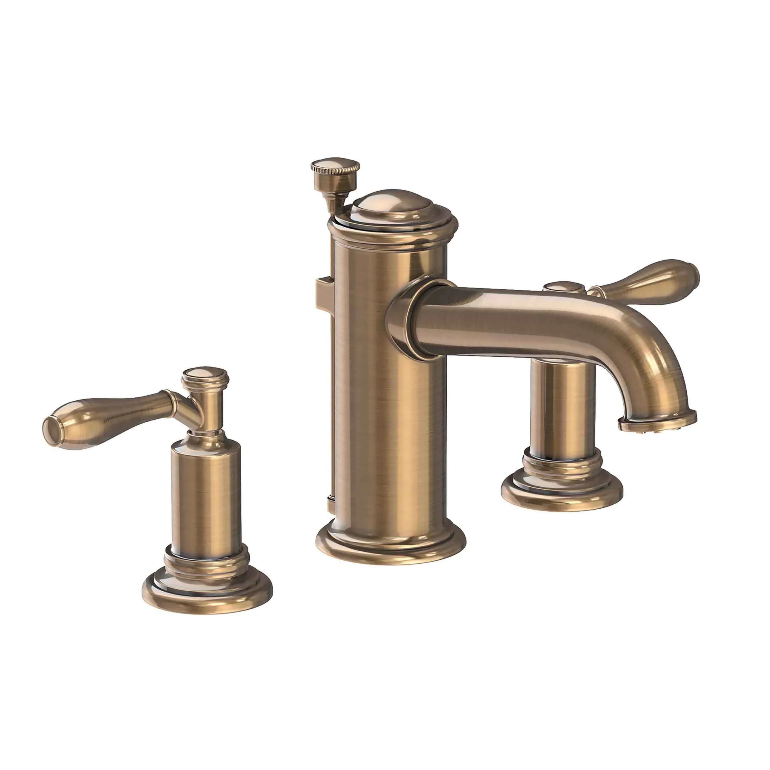 Ithaca - Widespread Lavatory Faucet - Antique Brass - 2550 | Newport Brass