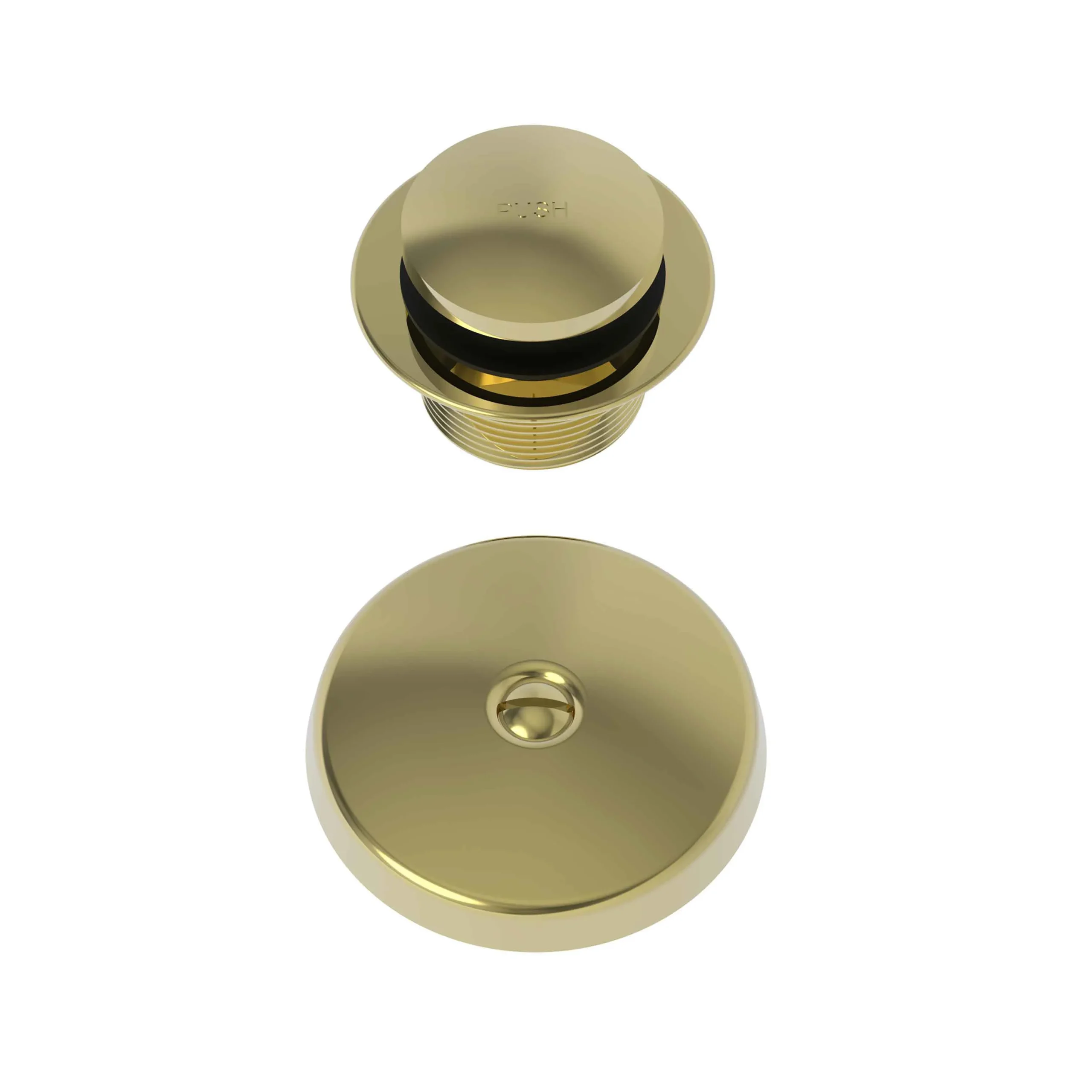 Brasstech - Tub Drain Kit - Uncoated Polished Brass - Living - 273 | Newport Brass