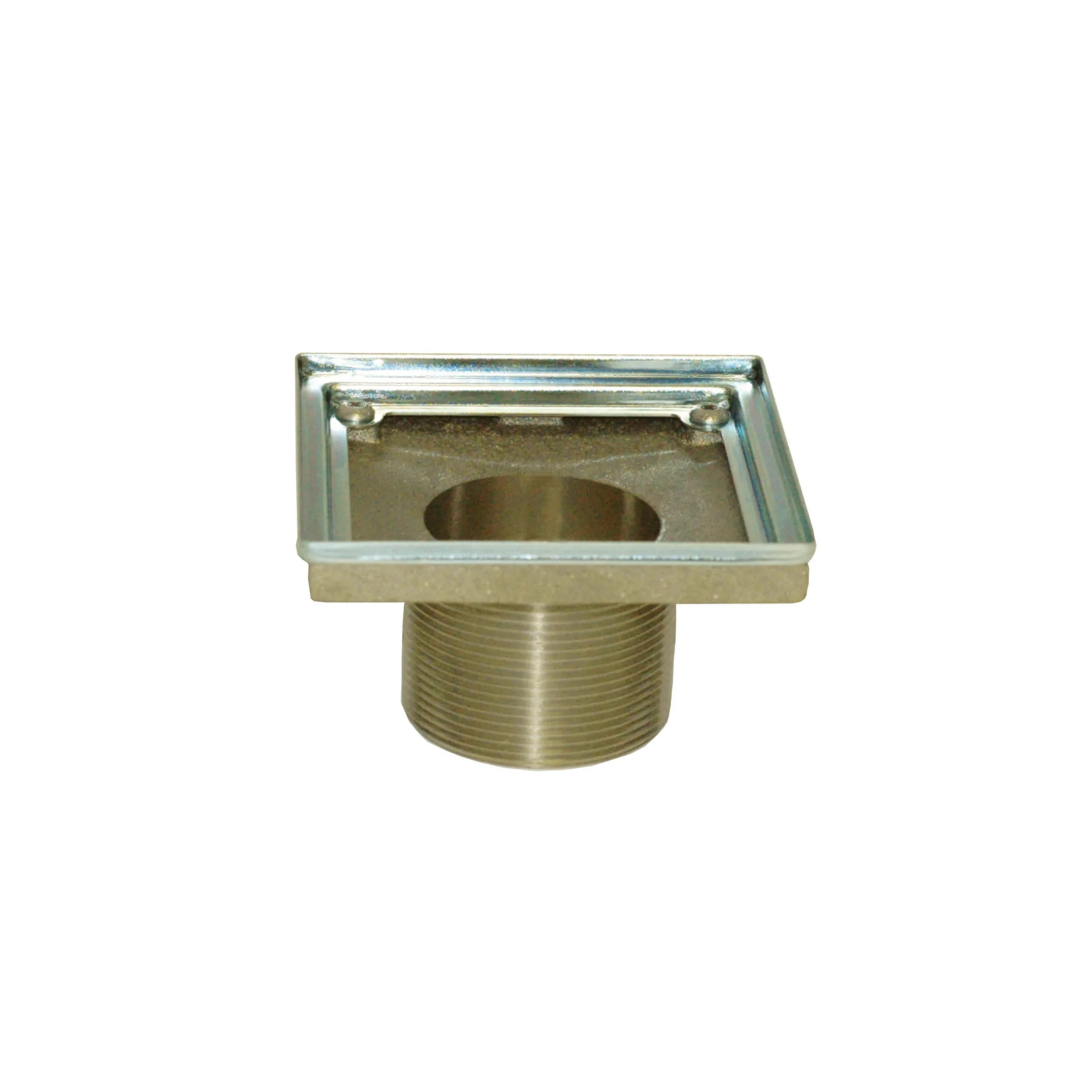 Tub & Shower - 4" Square Shower Drain Throat - No Finish - 277-01 | Newport Brass