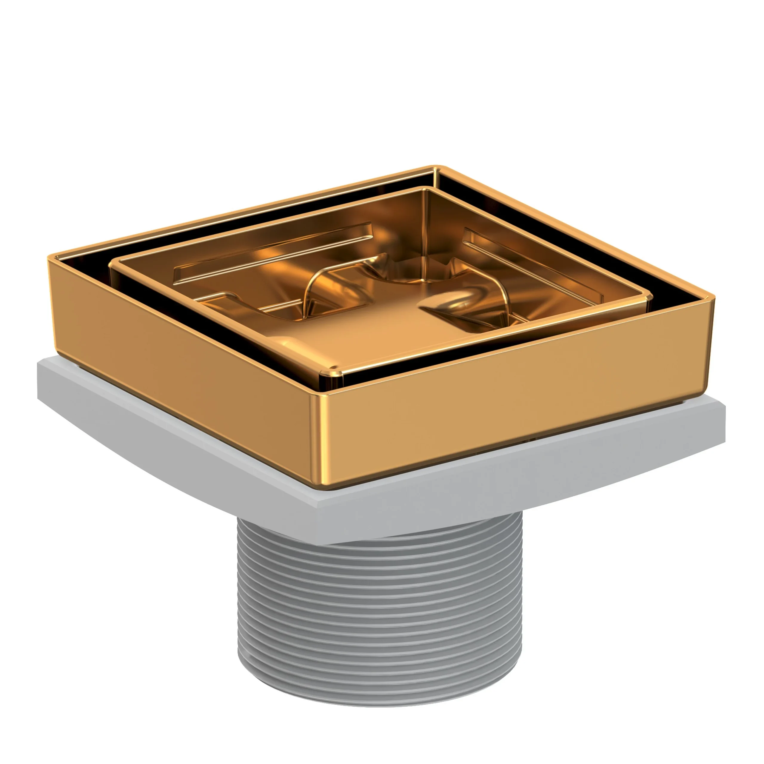 Tub & Shower - 4" Tile In Drain Throat - Aged Brass - 277-04 | Newport Brass