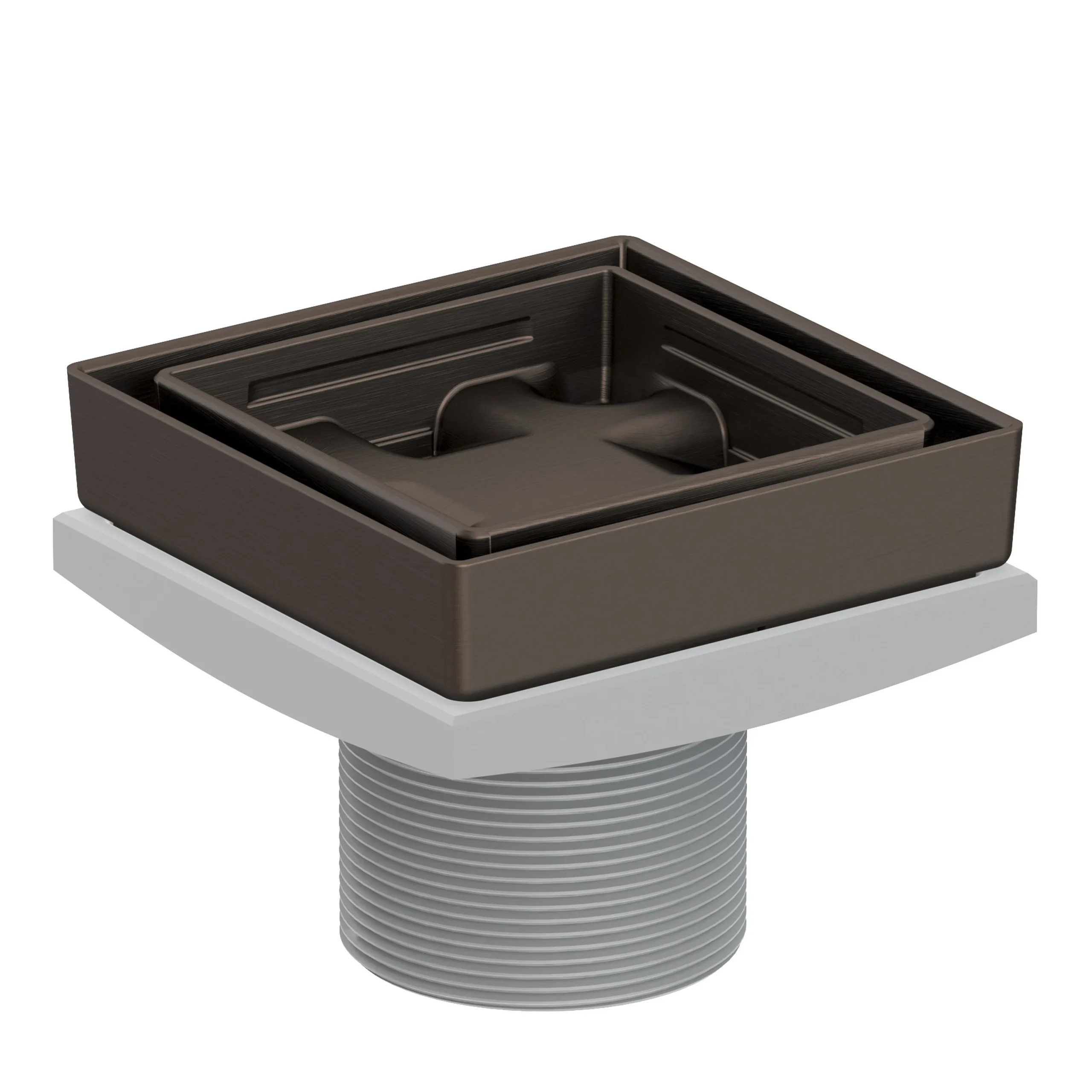 Tub & Shower - 4" Tile In Drain Throat - English Bronze - 277-04 | Newport Brass