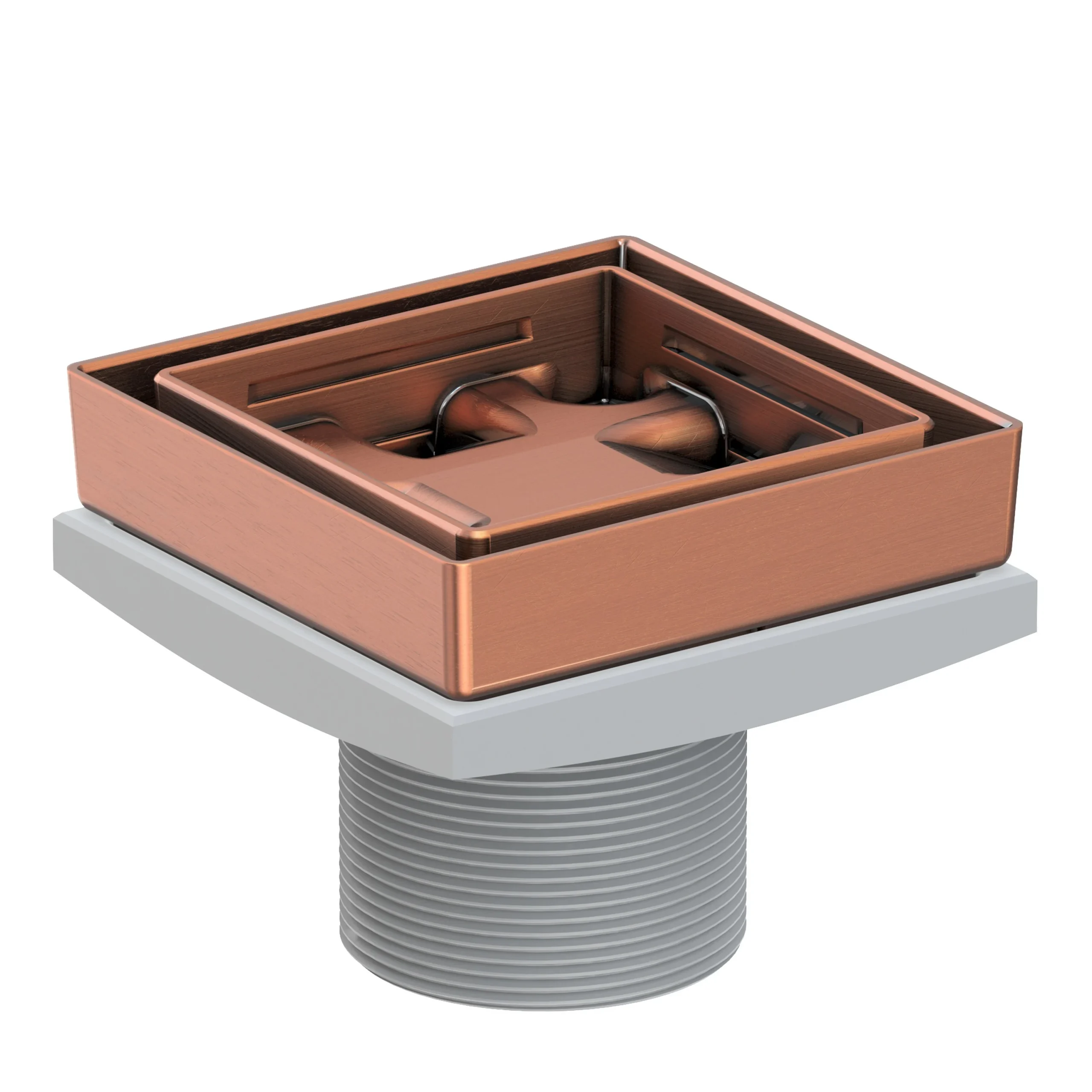 Tub & Shower - 4" Tile In Drain Throat - Antique Copper - 277-04 | Newport Brass