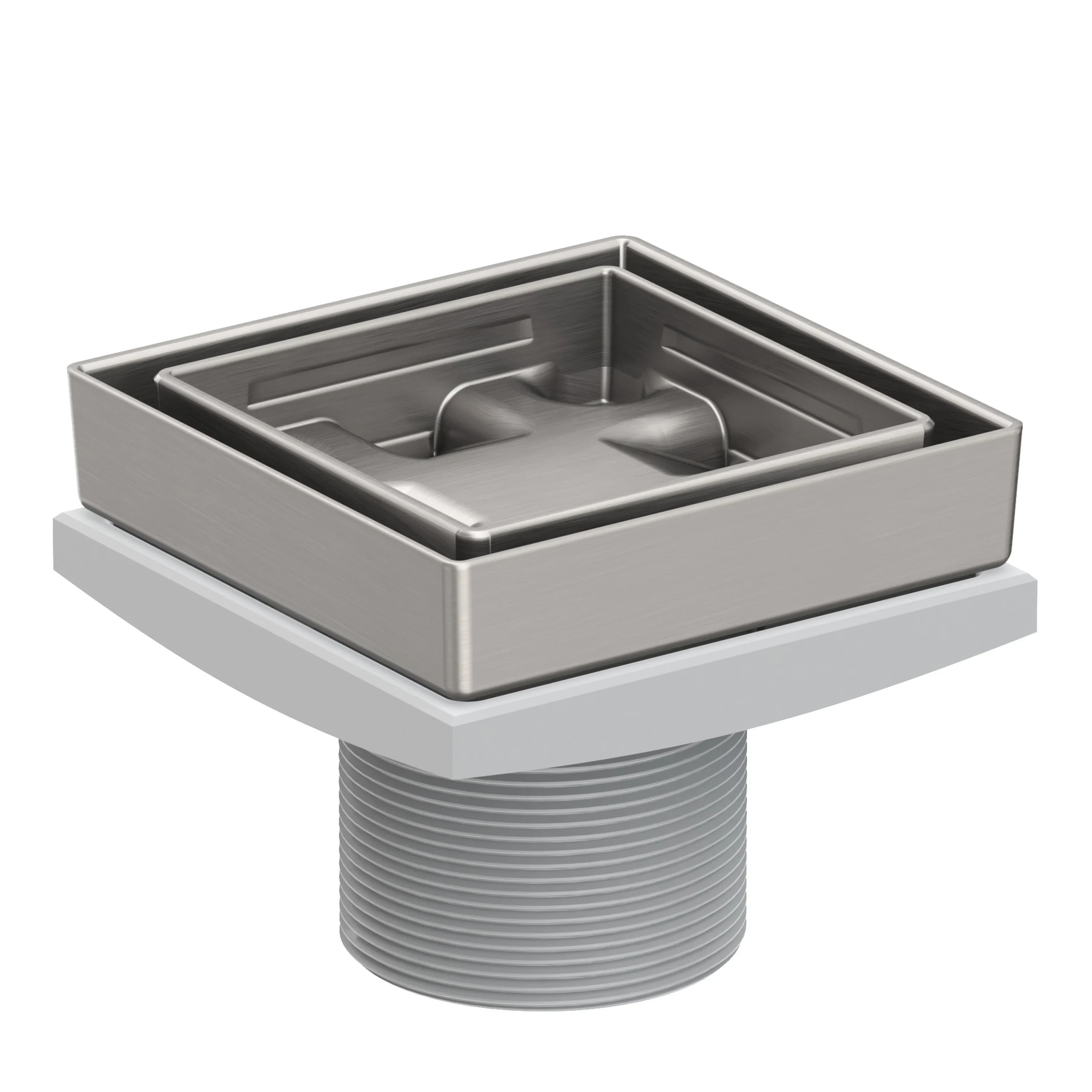 Tub & Shower - 4" Tile In Drain Throat - Stainless Steel - PVD - 277-04 | Newport Brass