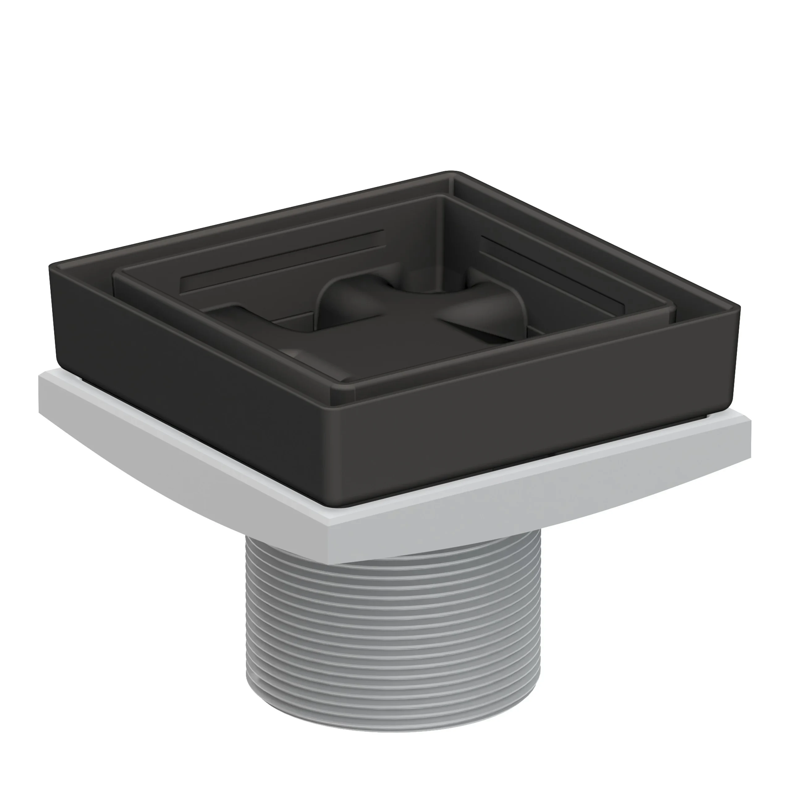 Tub & Shower - 4" Tile In Drain Throat - Flat Black - 277-04 | Newport Brass