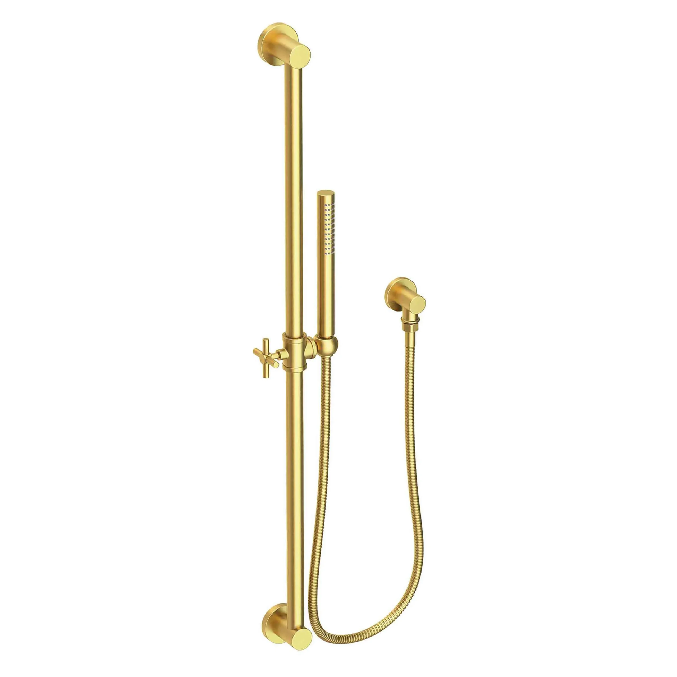 Tub & Shower - Slide Bar with Single Function Hand Shower Set - Satin Brass - PVD - 280S | Newport Brass