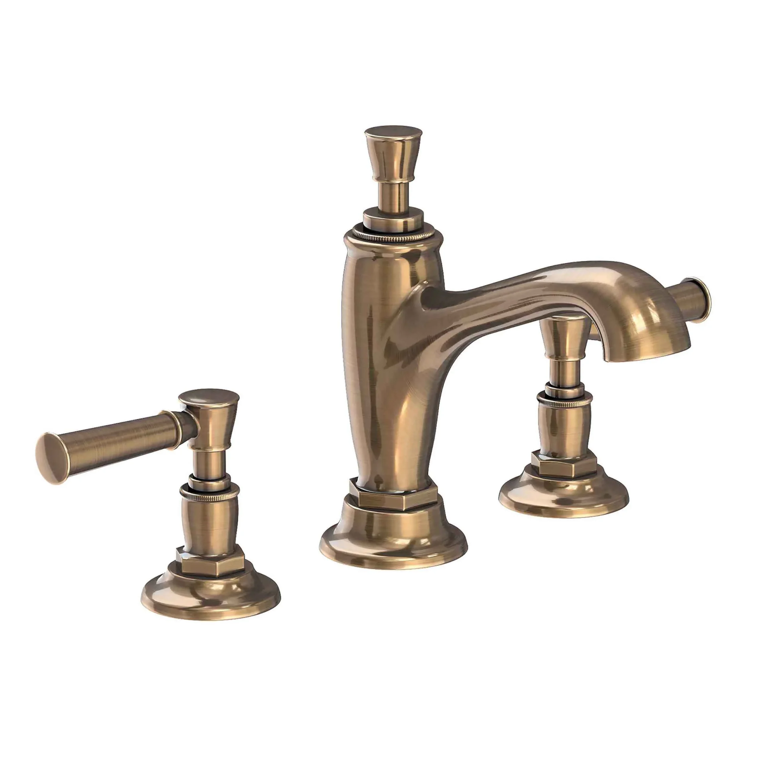 Vander - Widespread Lavatory Faucet - Antique Brass - 2910 | Newport Brass