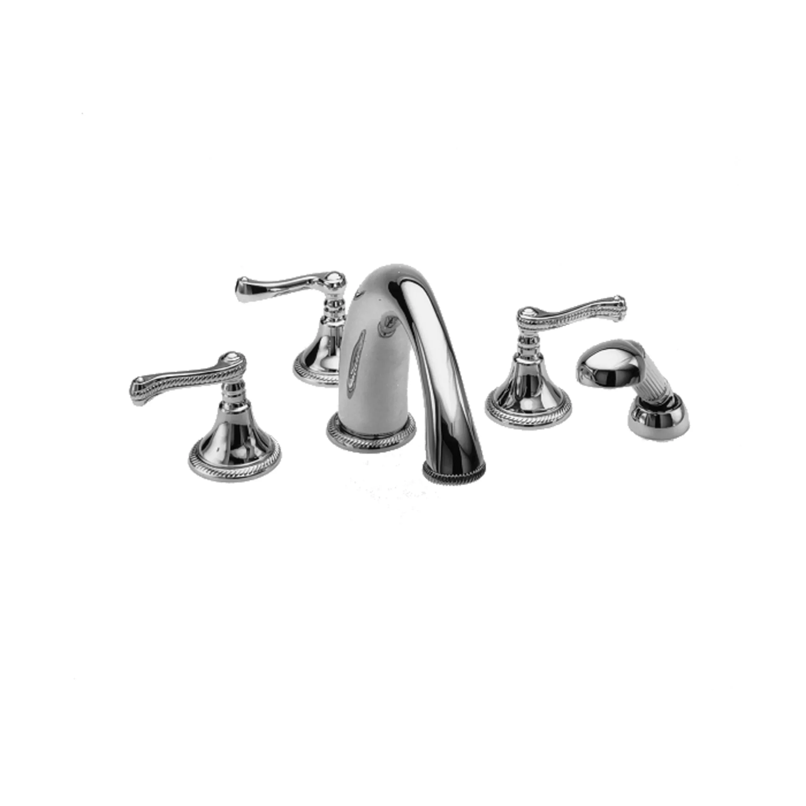 Amisa - Roman Tub Faucet with Hand Shower - Polished Chrome- 3-1027 | Newport Brass