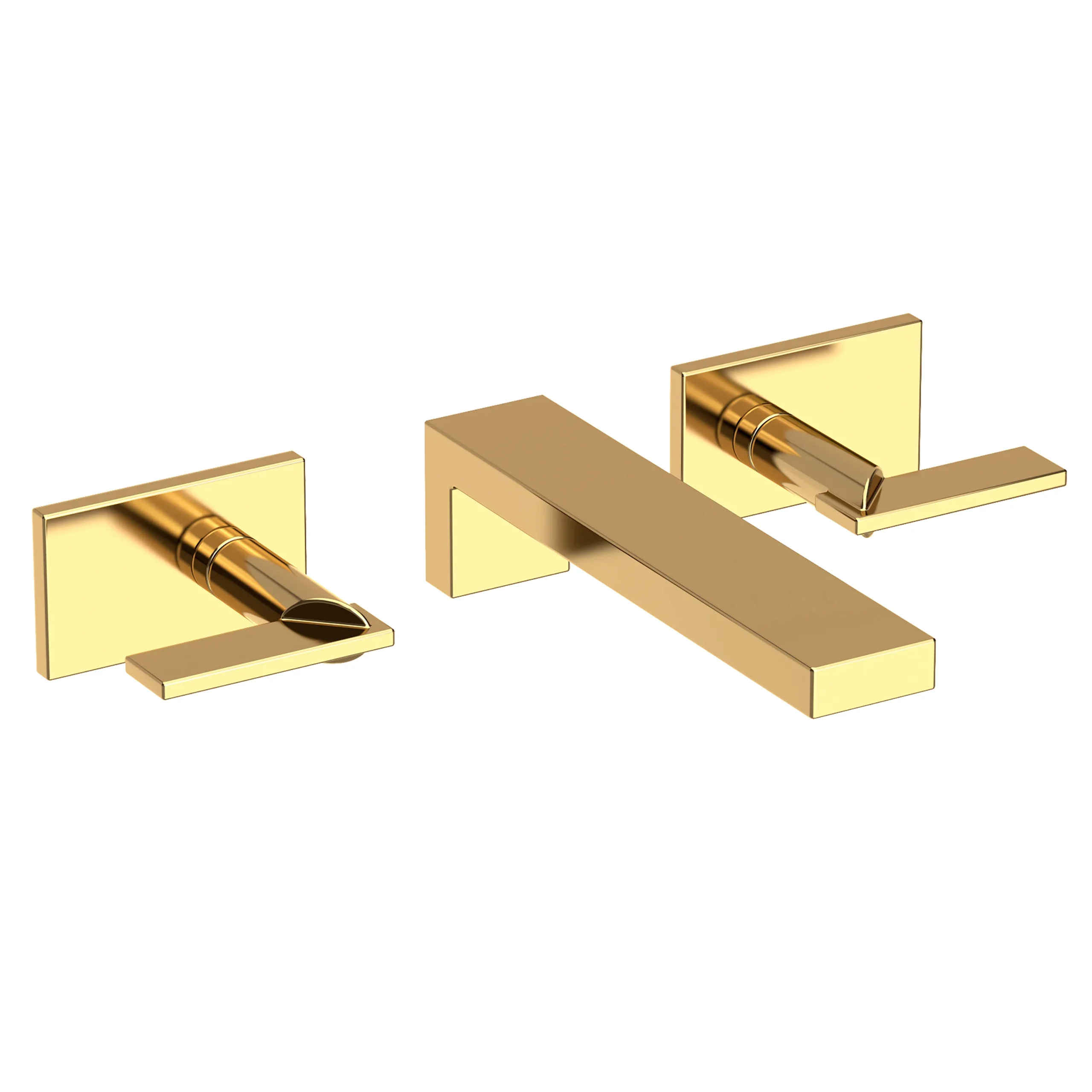 Metro - Wall Mount Lavatory Faucet - Uncoated Polished Brass - Living - 3-2541 | Newport Brass