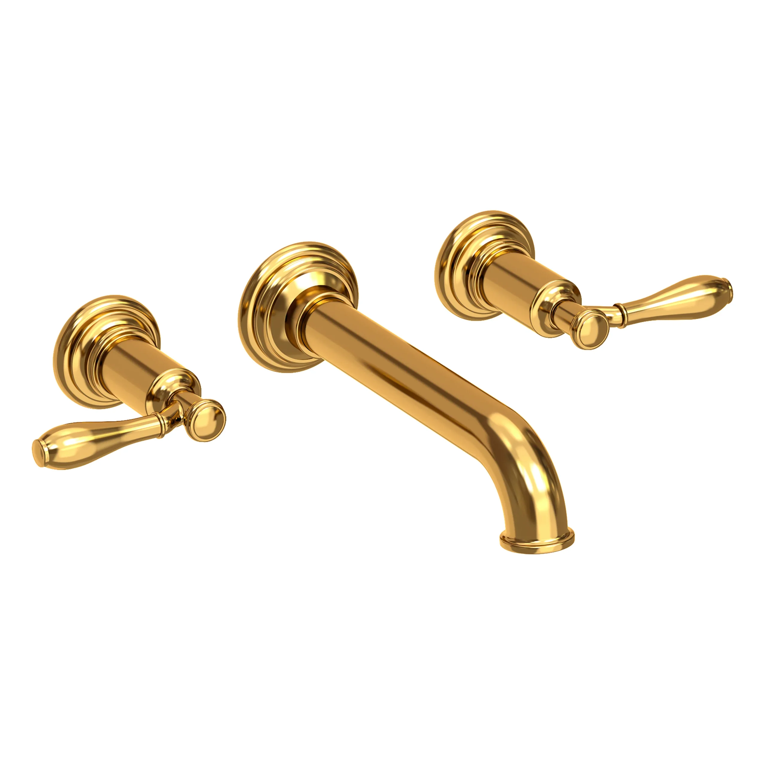 Ithaca - Wall Mount Lavatory Faucet - Aged Brass - 3-2551 | Newport Brass