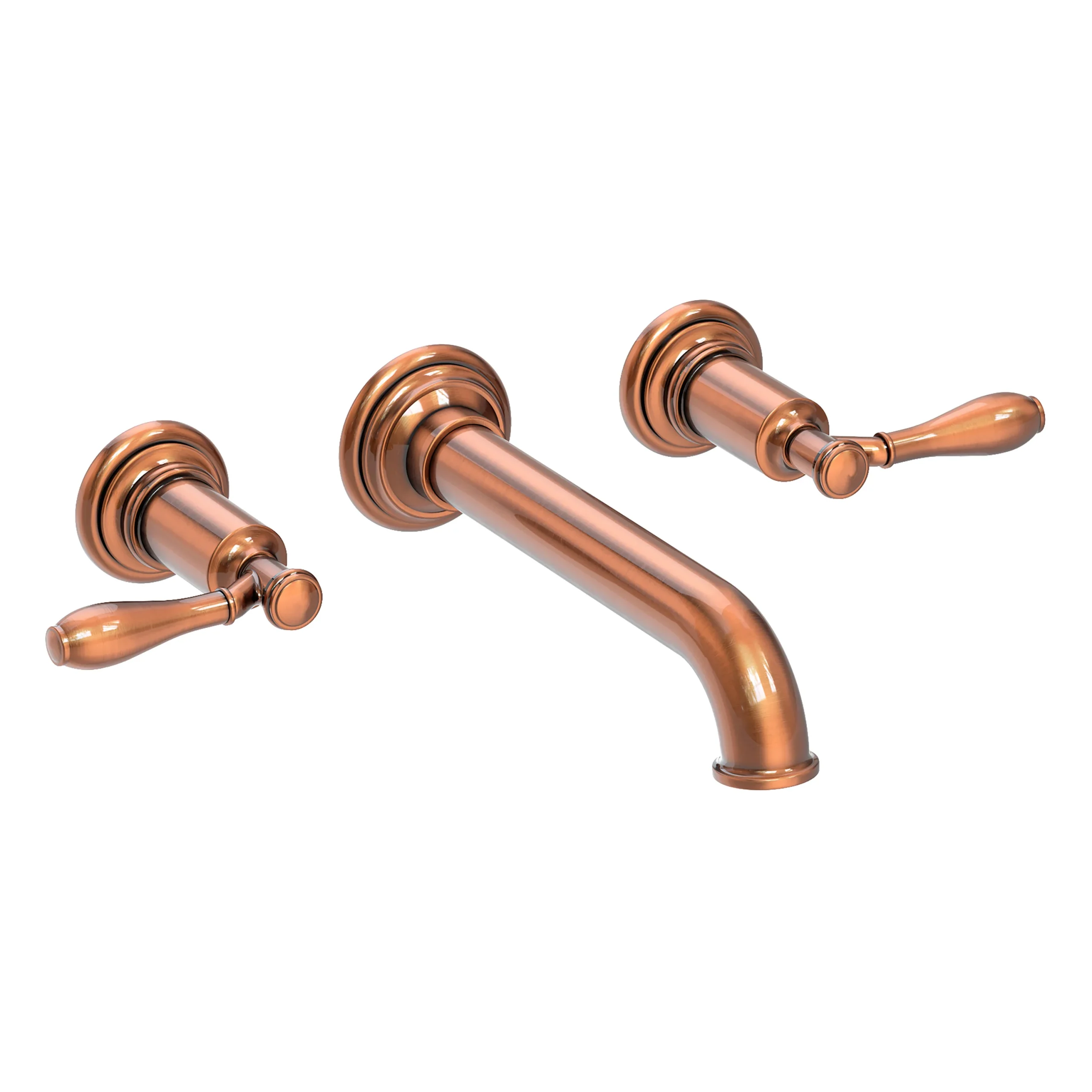 Ithaca - Wall Mount Lavatory Faucet - Antique Copper - 3-2551 | Newport Brass