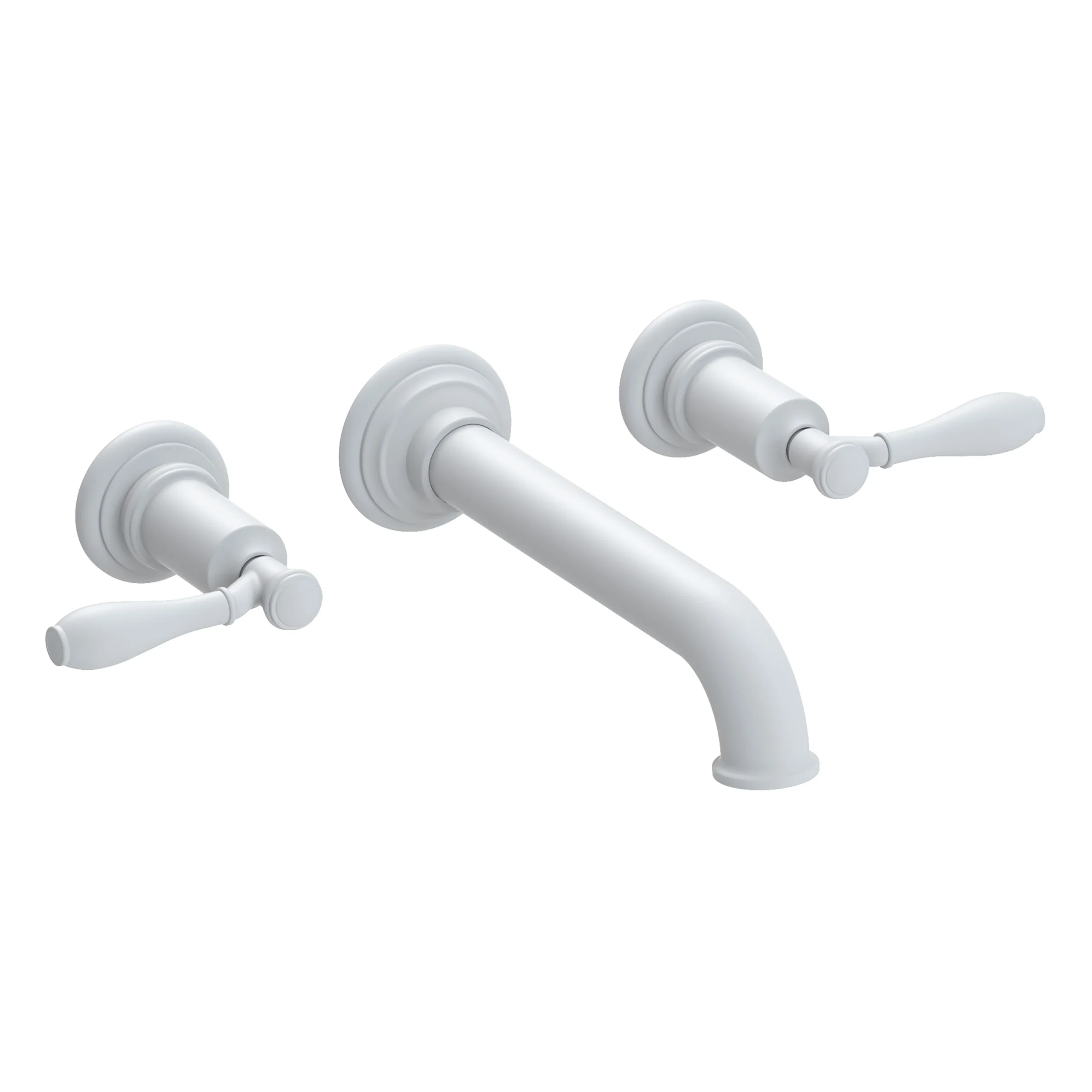 Ithaca - Wall Mount Lavatory Faucet - Matte White - 3-2551 | Newport Brass