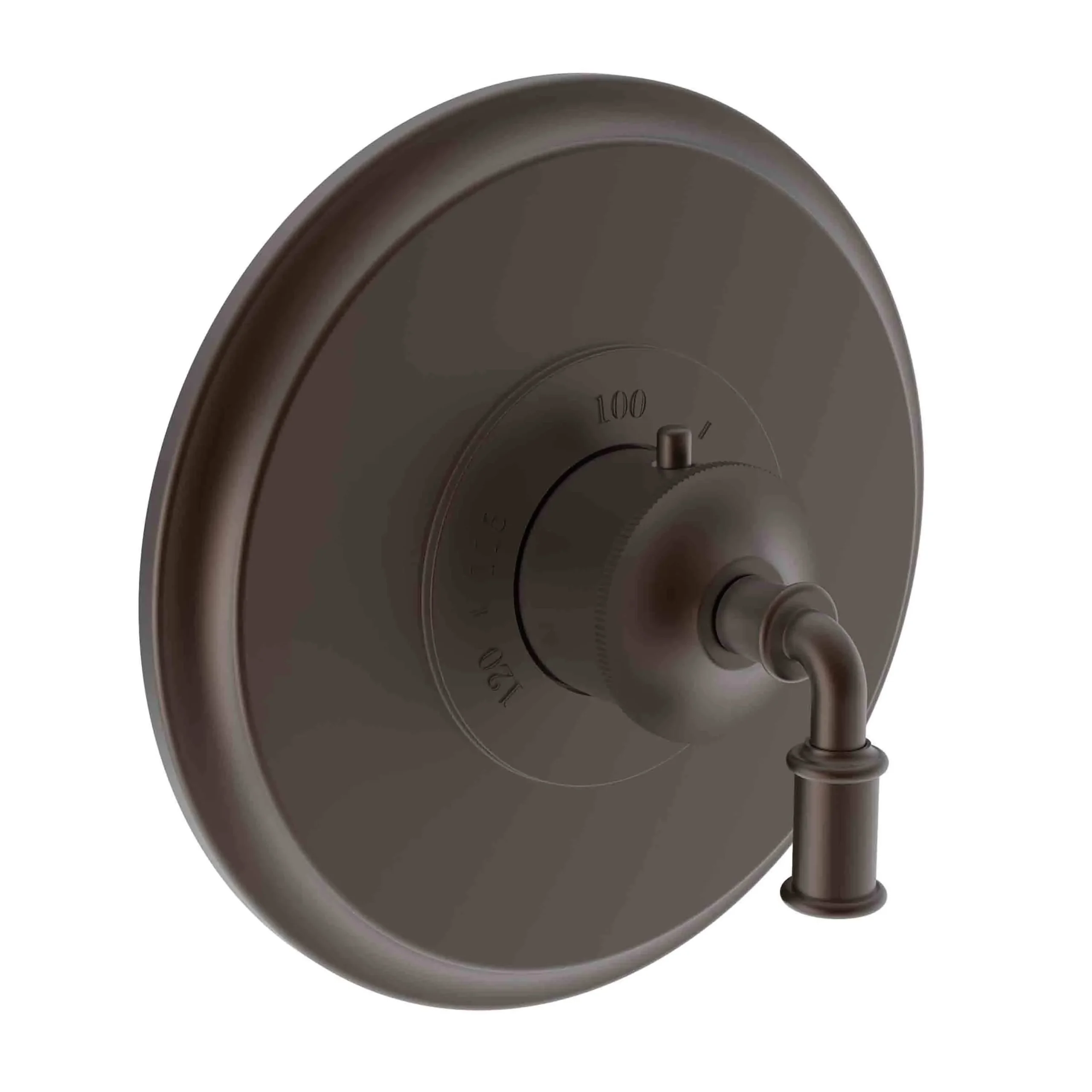 Taft - 3/4" Round Thermostatic Trim Plate with Handle - English Bronze - 3-2944TR | Newport Brass