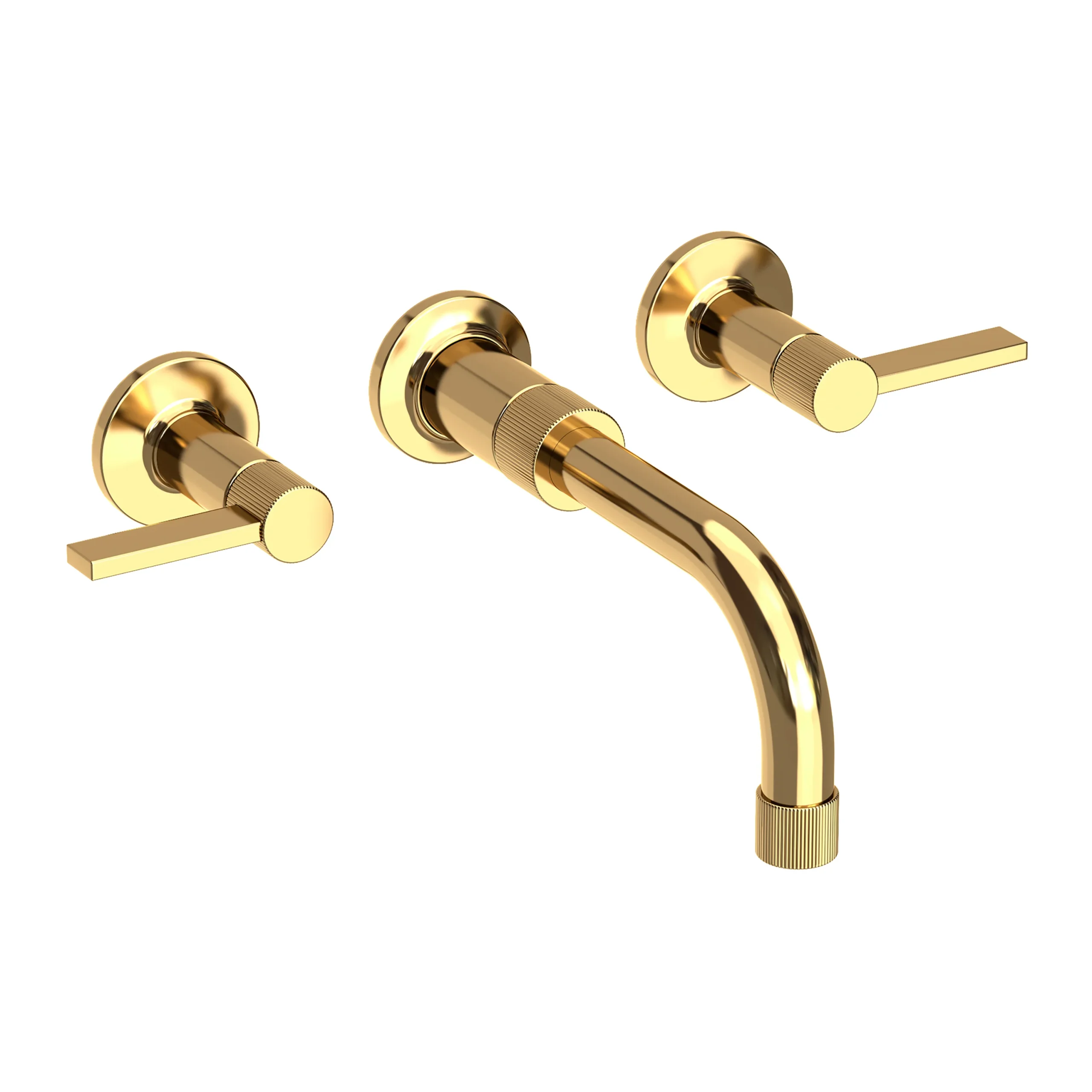 Pardees - Wall Mount Lavatory Faucet - Uncoated Polished Brass - Living - 3-3231 | Newport Brass
