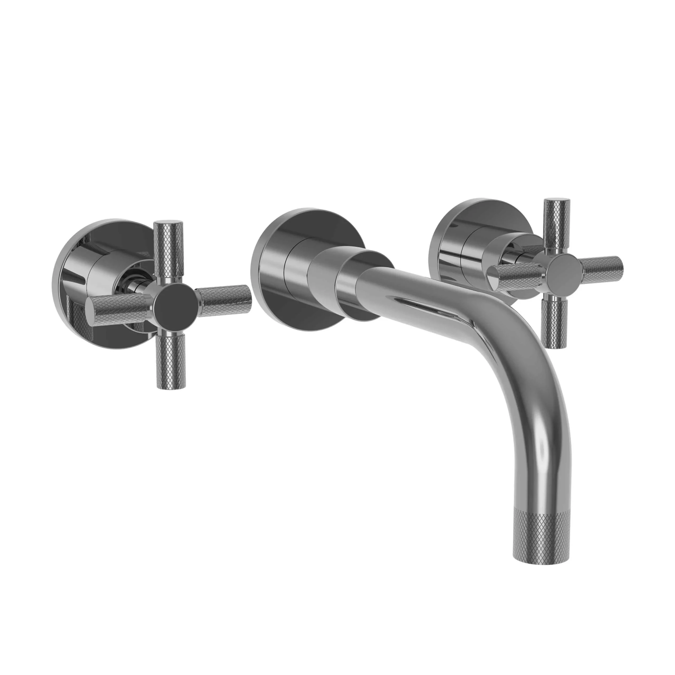 Muncy - Wall Mount Lavatory Faucet - Midnight Chrome - 3-3301 | Newport Brass