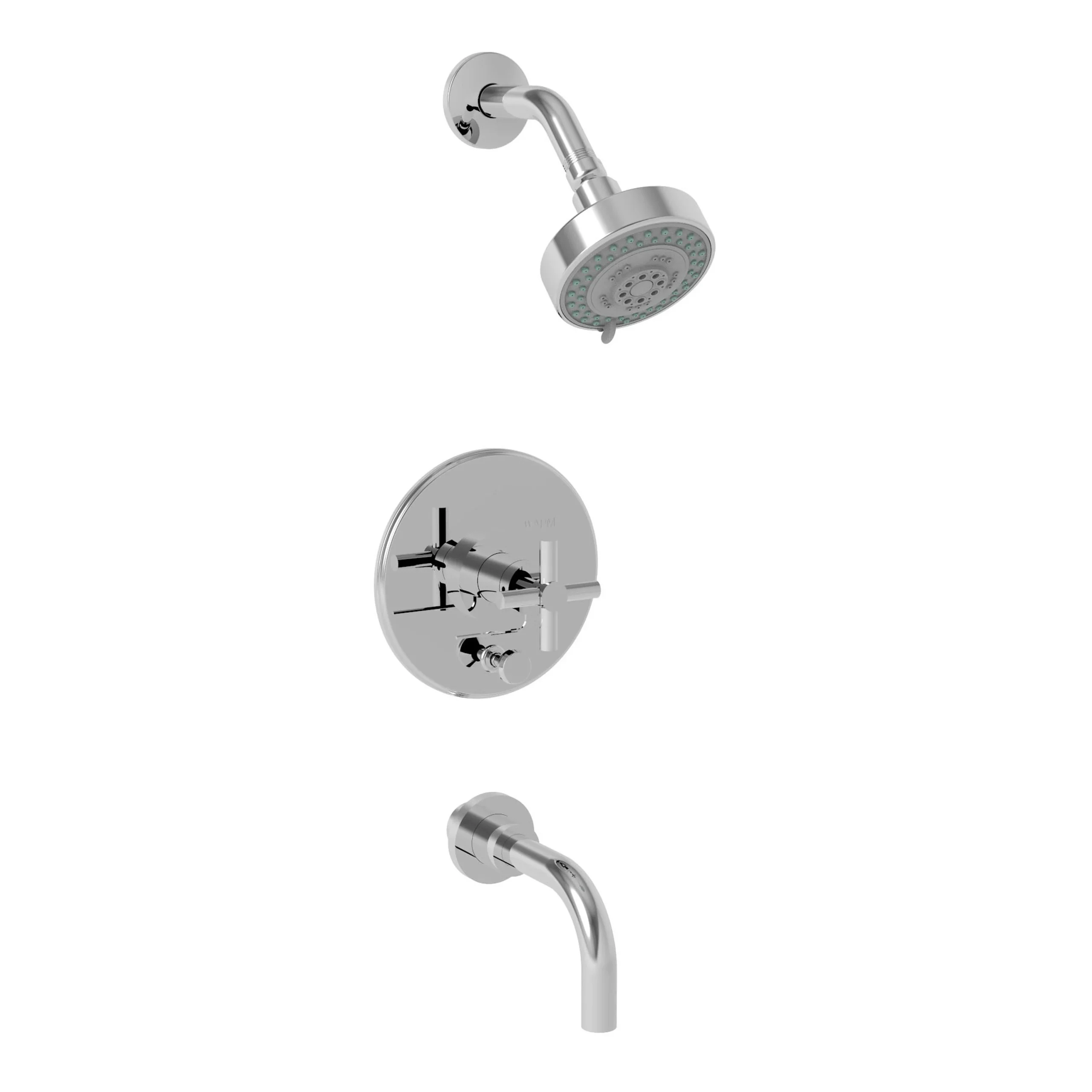 East Square - Balanced Pressure Tub & Shower Trim Set - Polished Chrome- 3-992BP | Newport Brass