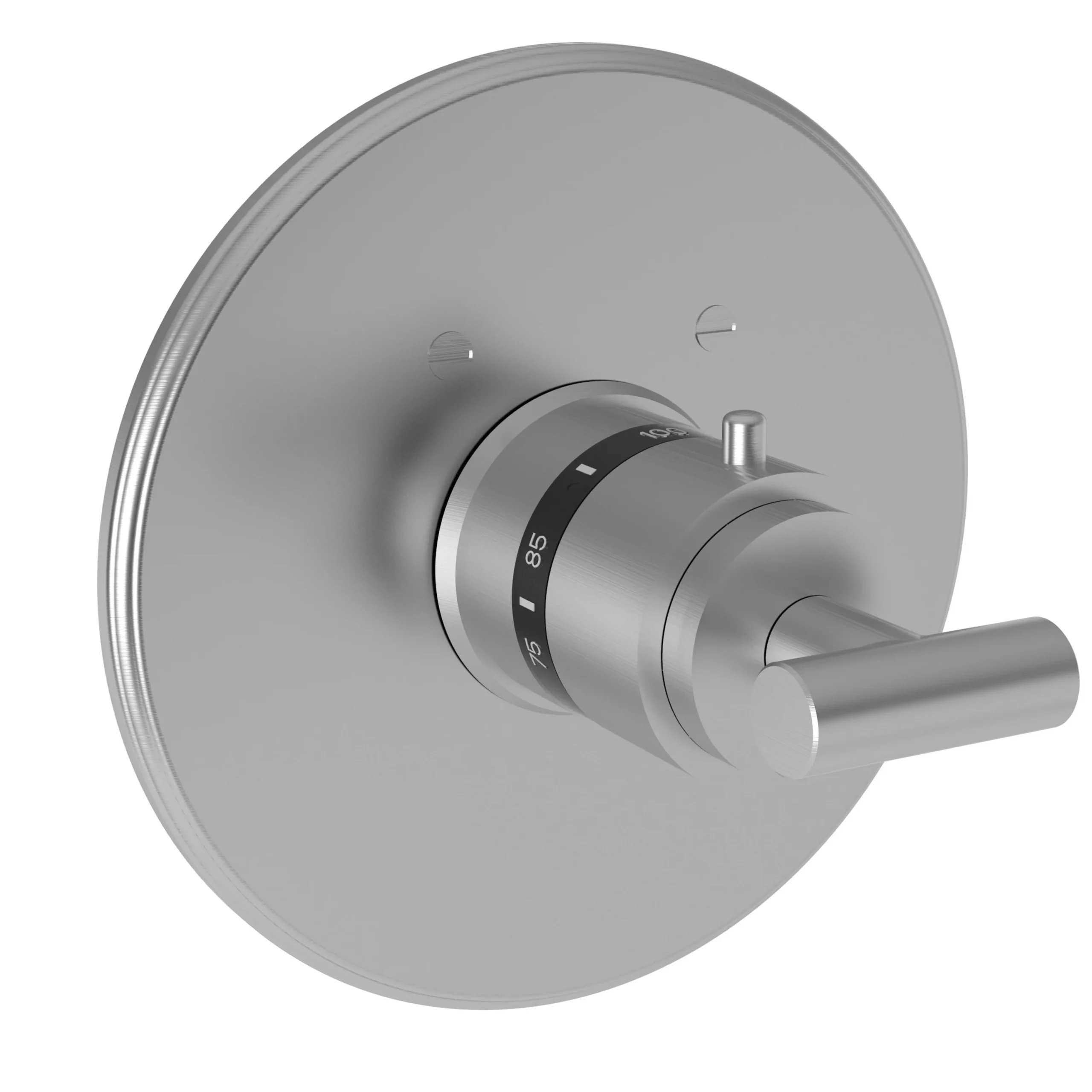 East Square - 3/4" Round Thermostatic Trim Plate with Handle - Stainless Steel - PVD - 3-994LTR | Newport Brass