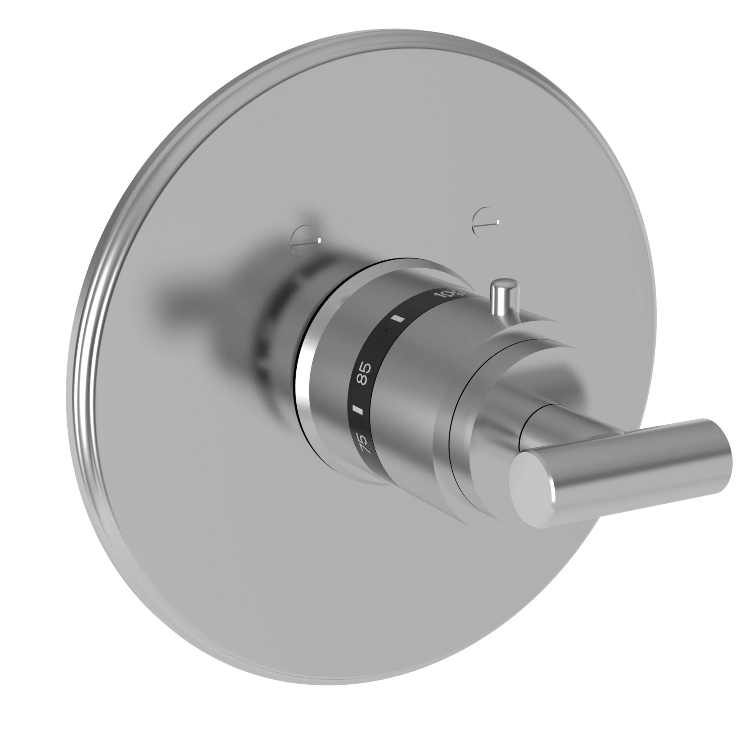 East Square - 3/4" Round Thermostatic Trim Plate with Handle - Polished Chrome- 3-994LTR | Newport Brass