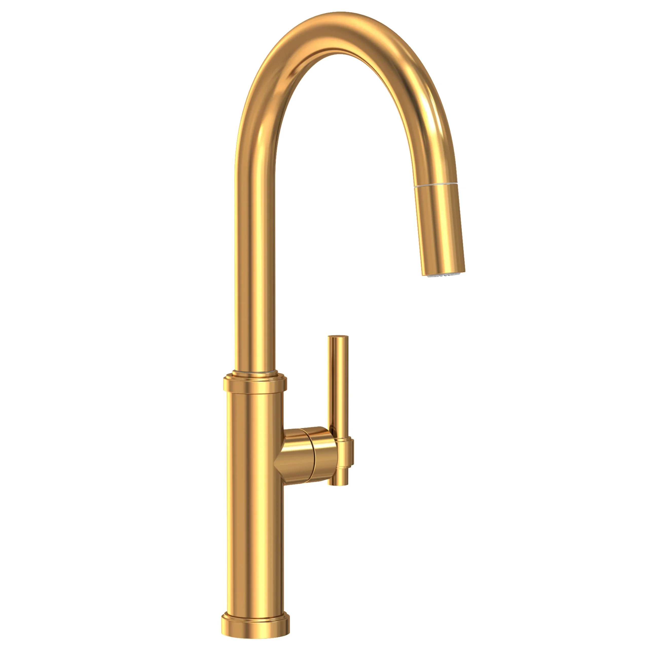 Seager - Pull-Down Kitchen Faucet - Aged Brass - 3180-5143 | Newport Brass