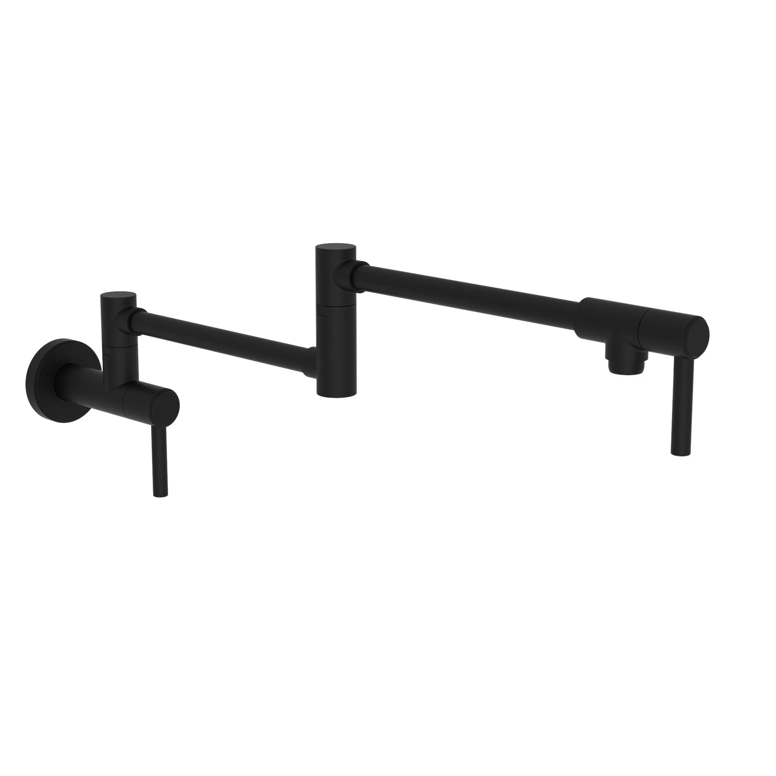 Seager - Pot Filler - Wall Mount - Flat Black - 3180-5503 | Newport Brass