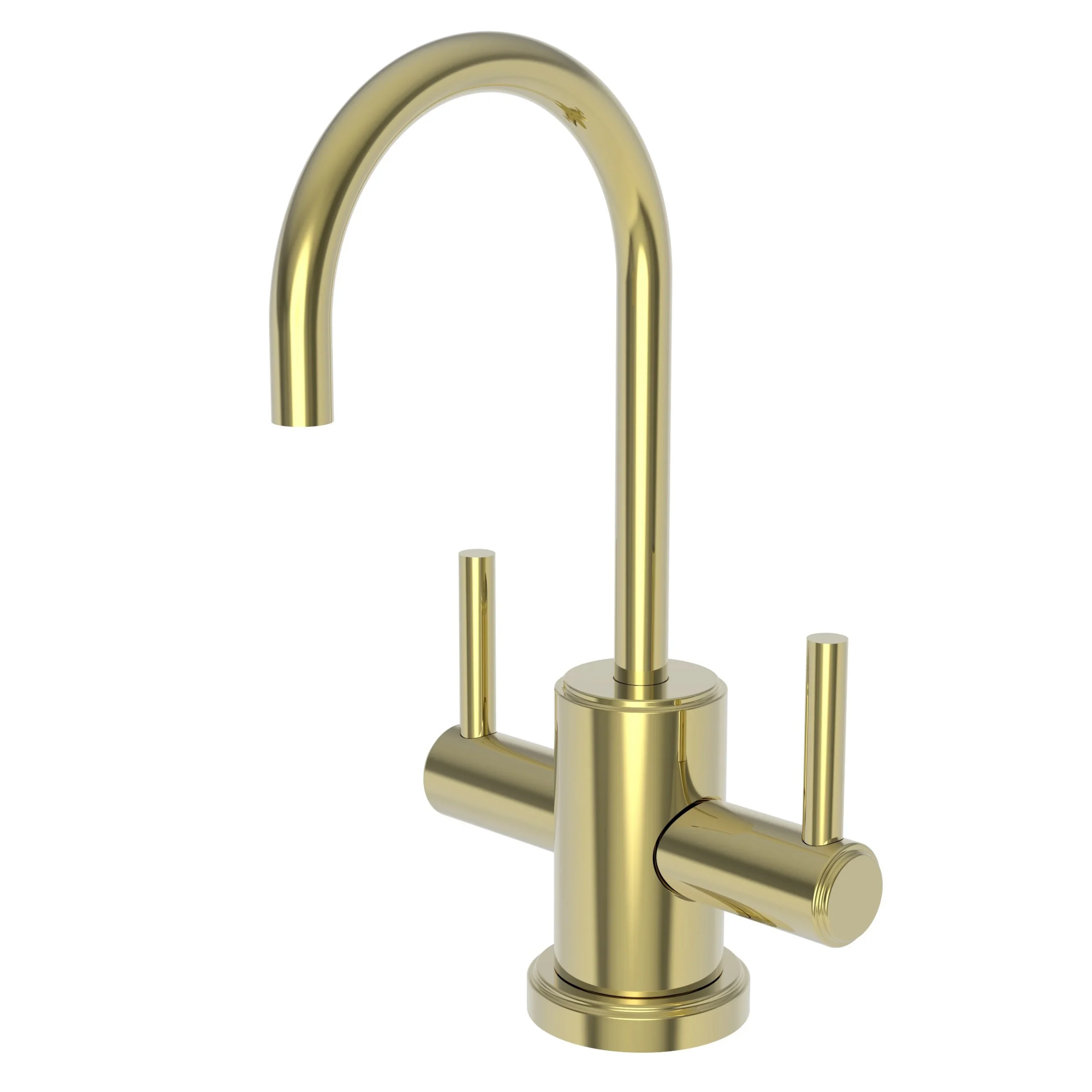 Seager - Hot & Cold Water Dispenser - Uncoated Polished Brass - Living - 3180-5603 | Newport Brass