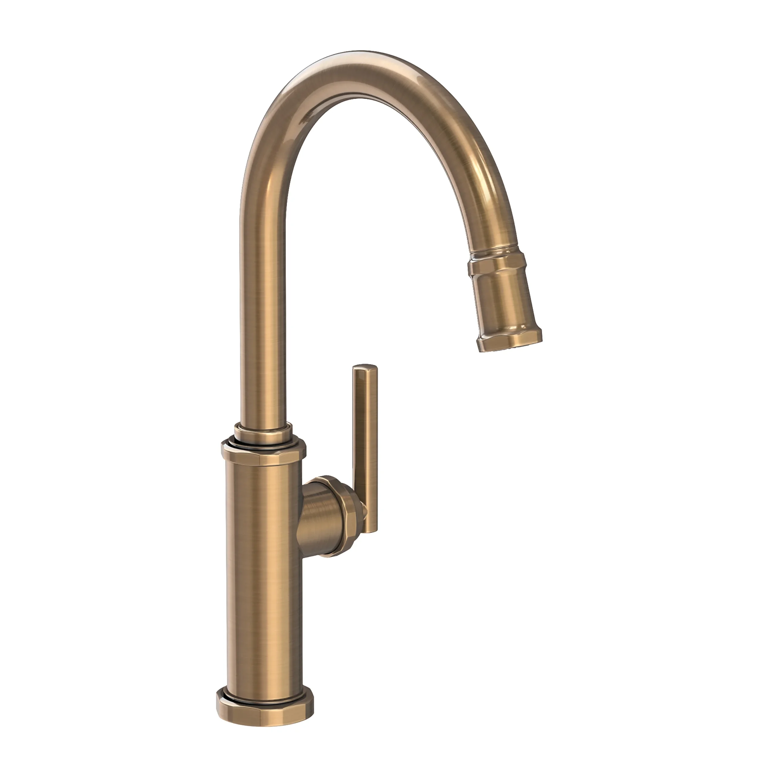 Heaney - Pull-Down Kitchen Faucet - Antique Brass - 3190-5113 | Newport Brass