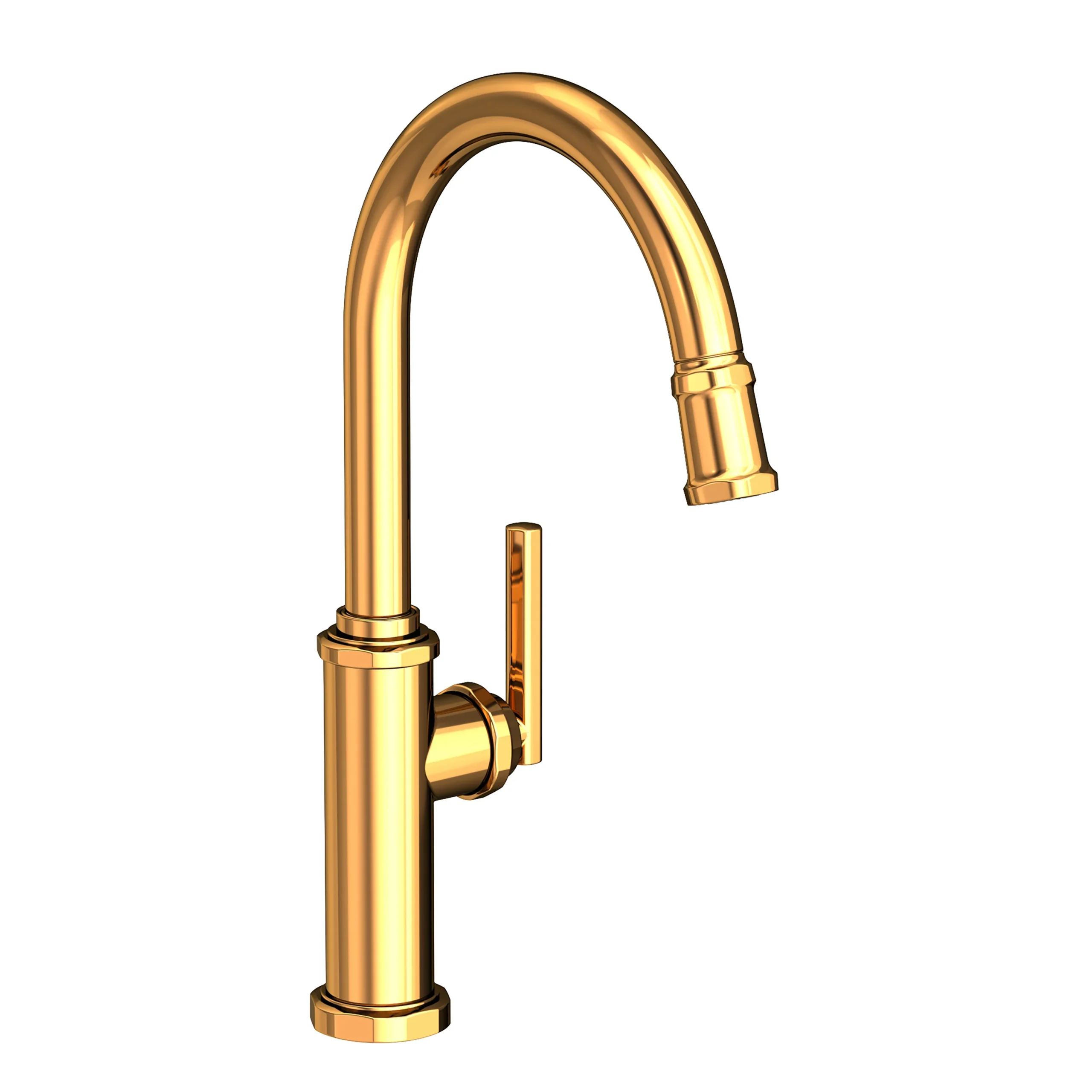 Heaney - Pull-Down Kitchen Faucet - Polished Gold - PVD - 3190-5113 | Newport Brass