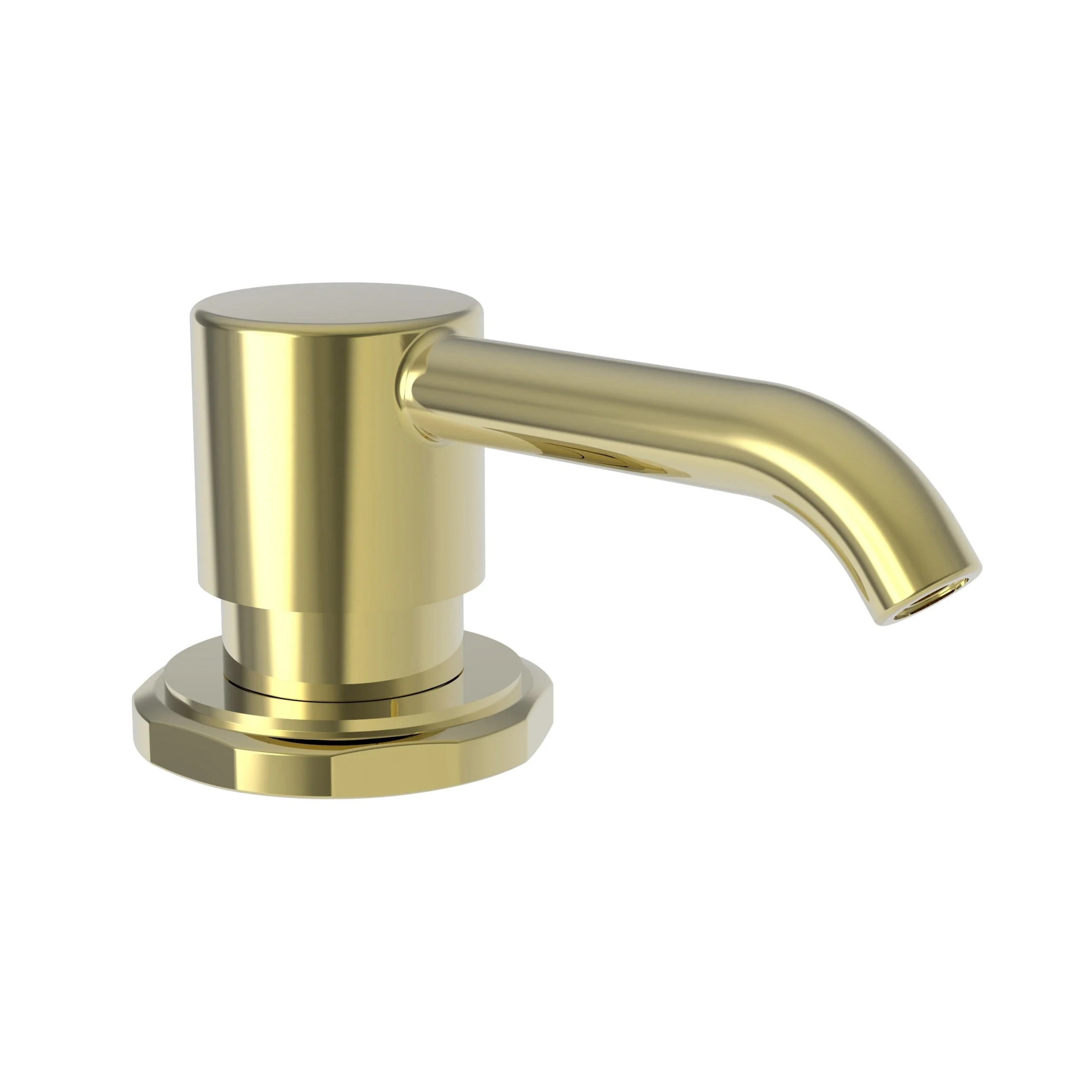 Heaney - Soap/Lotion Dispenser - Uncoated Polished Brass - Living - 3190-5721 | Newport Brass