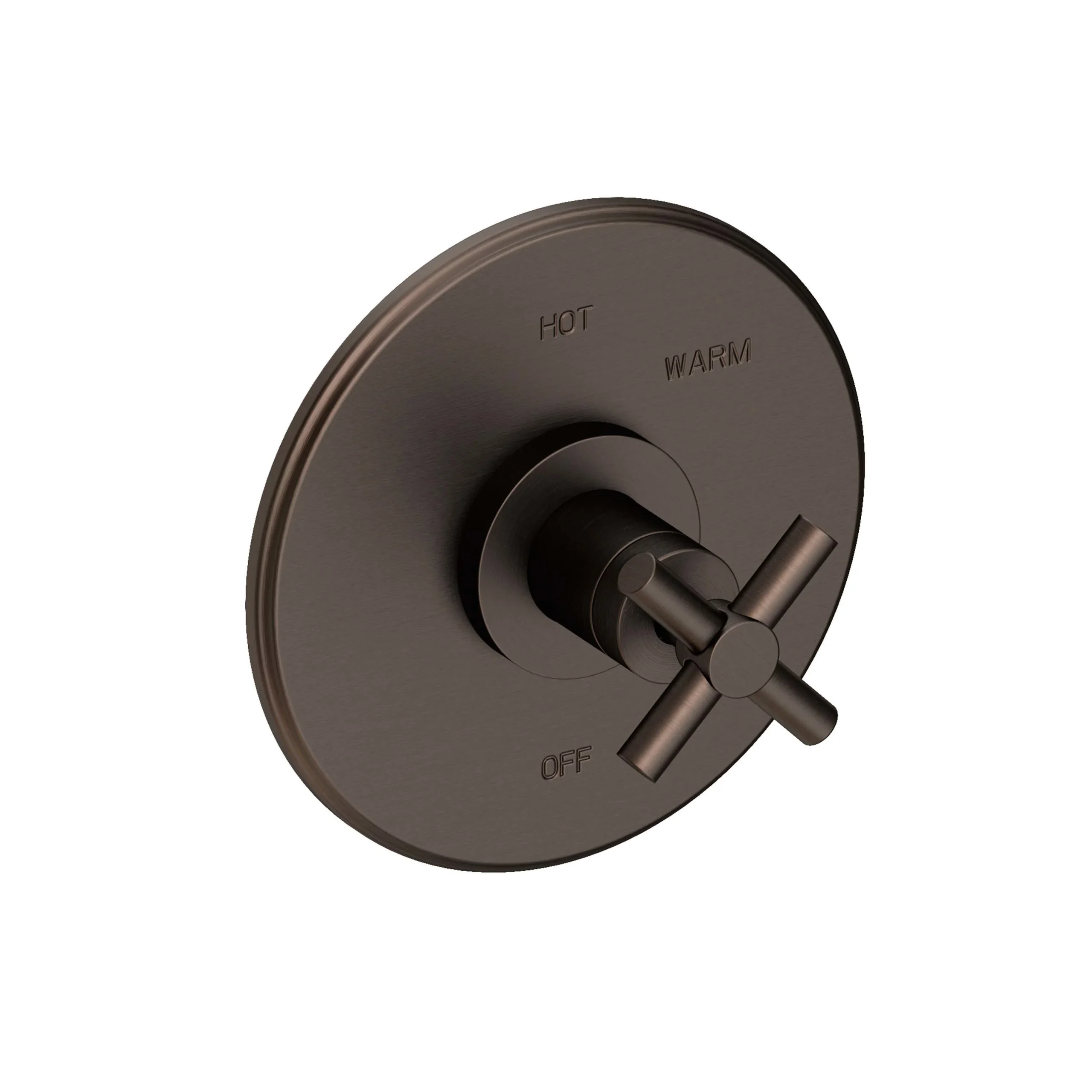 East Square - Balanced Pressure Shower Trim Plate with Handle. Less showerhead, arm and flange. - English Bronze - 4-994BP | Newport Brass