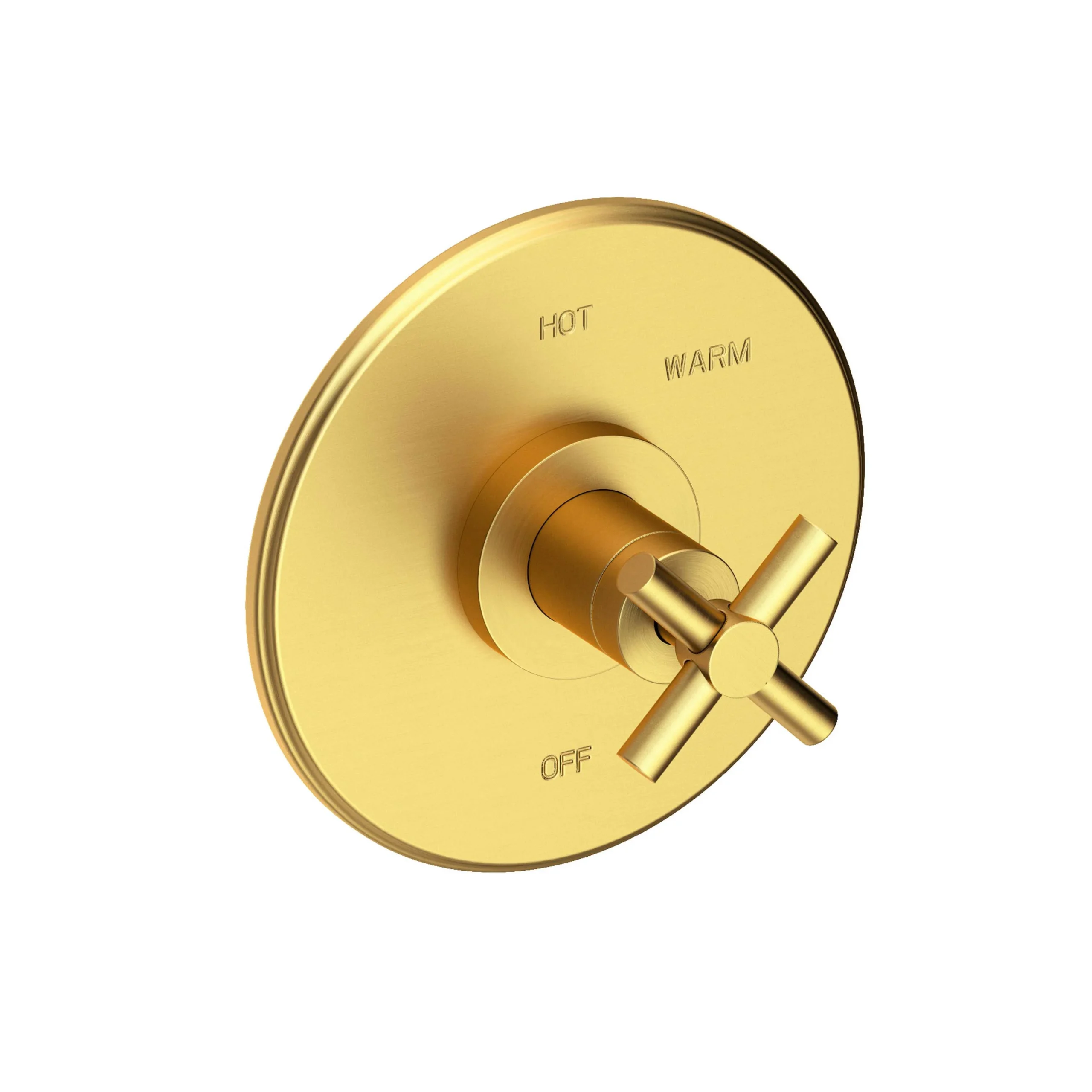East Square - Balanced Pressure Shower Trim Plate with Handle. Less showerhead, arm and flange. - Satin Bronze - PVD - 4-994BP | Newport Brass