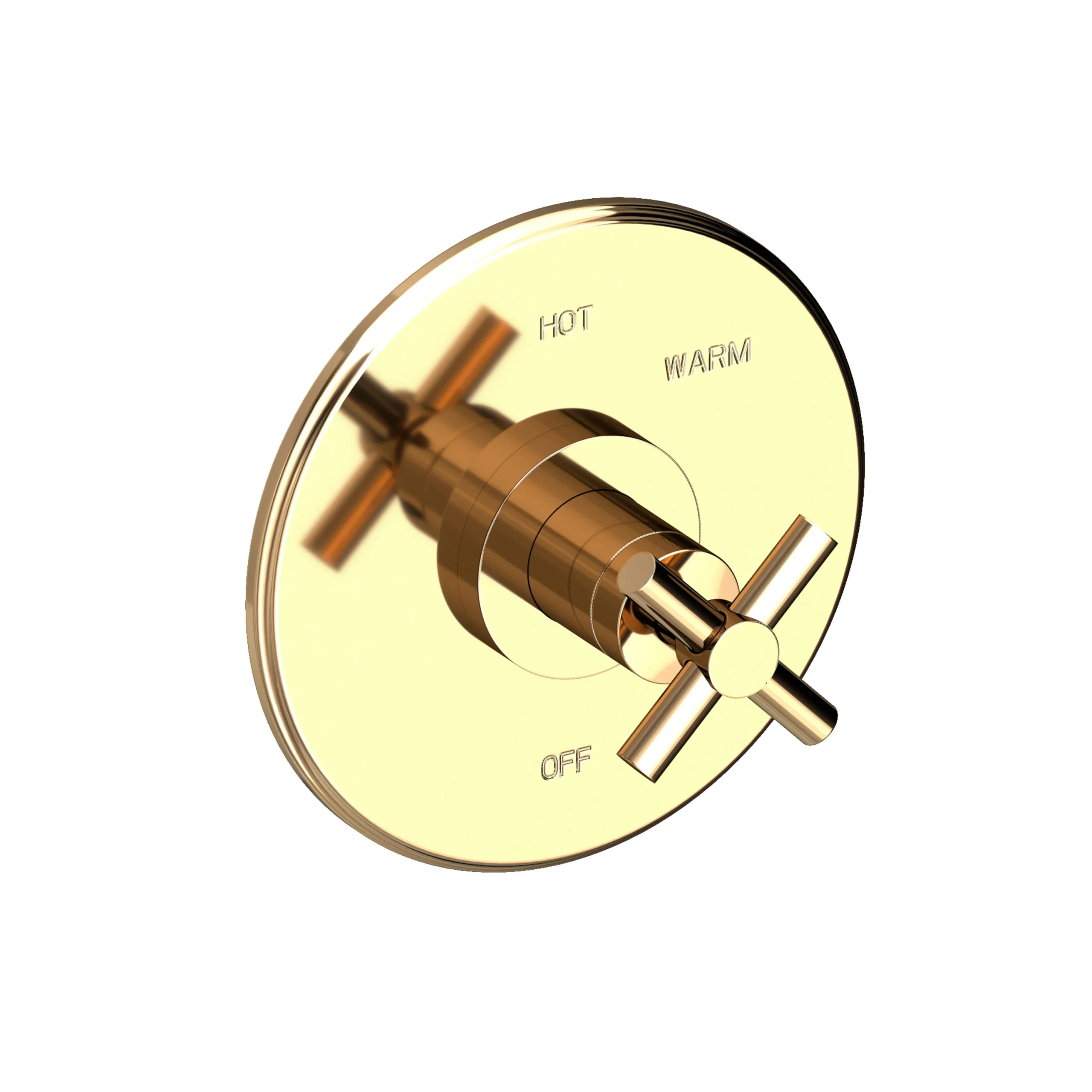 East Square - Balanced Pressure Shower Trim Plate with Handle. Less showerhead, arm and flange. - French Gold - PVD - 4-994BP | Newport Brass