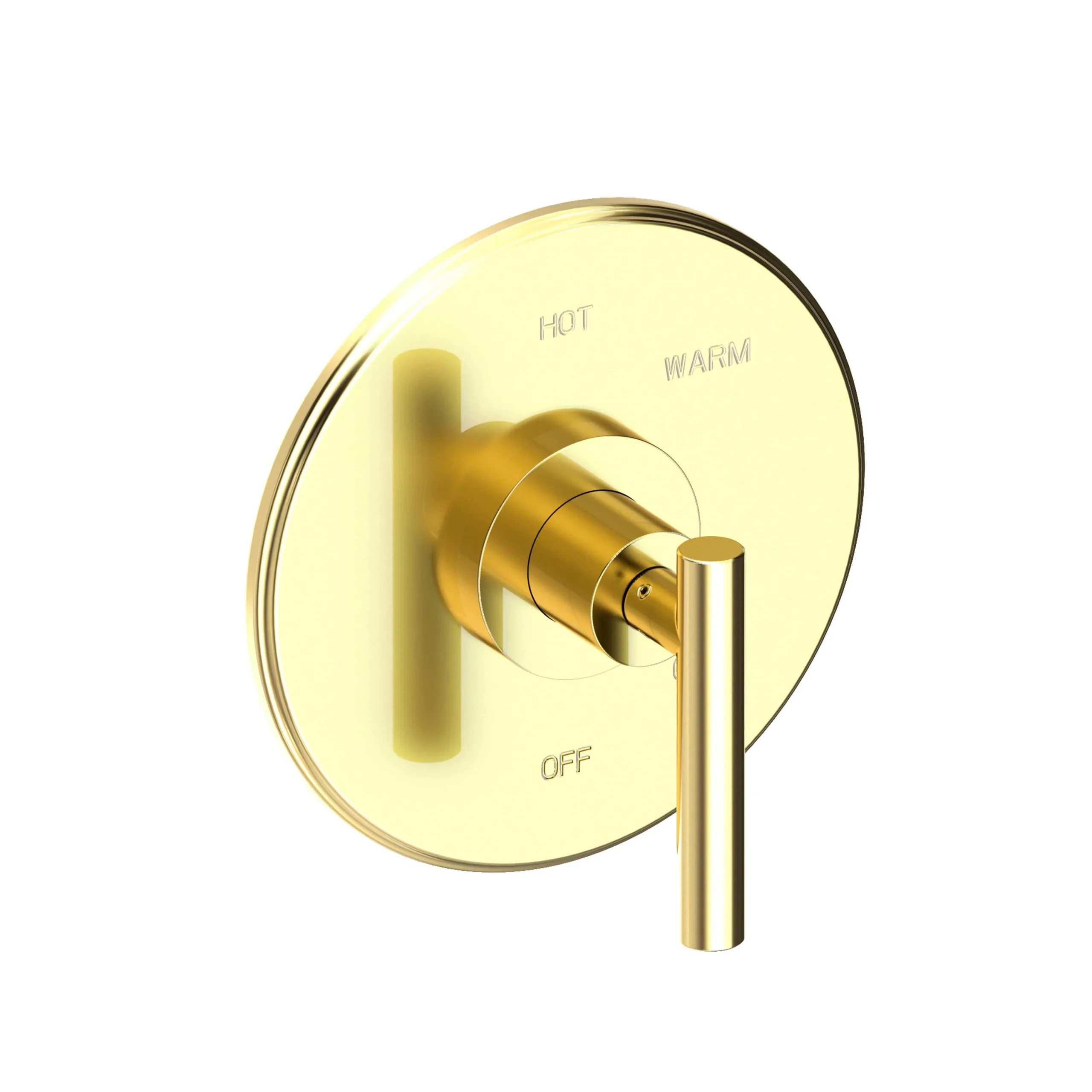 East Square - Balanced Pressure Shower Trim Plate with Handle. Less showerhead, arm and flange. - Forever Brass - PVD - 4-994LBP | Newport Brass