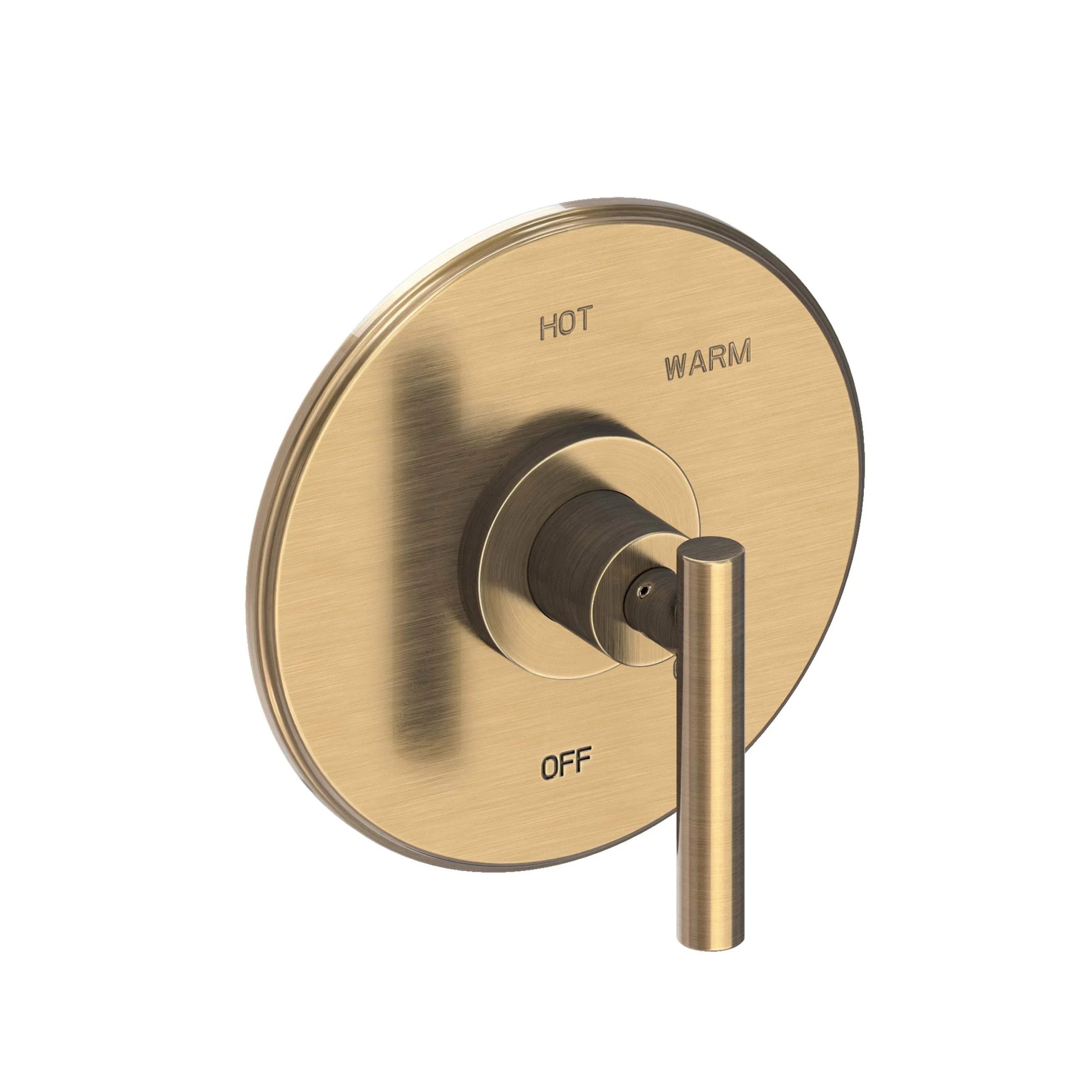 East Square - Balanced Pressure Shower Trim Plate with Handle. Less showerhead, arm and flange. - Antique Brass - 4-994LBP | Newport Brass