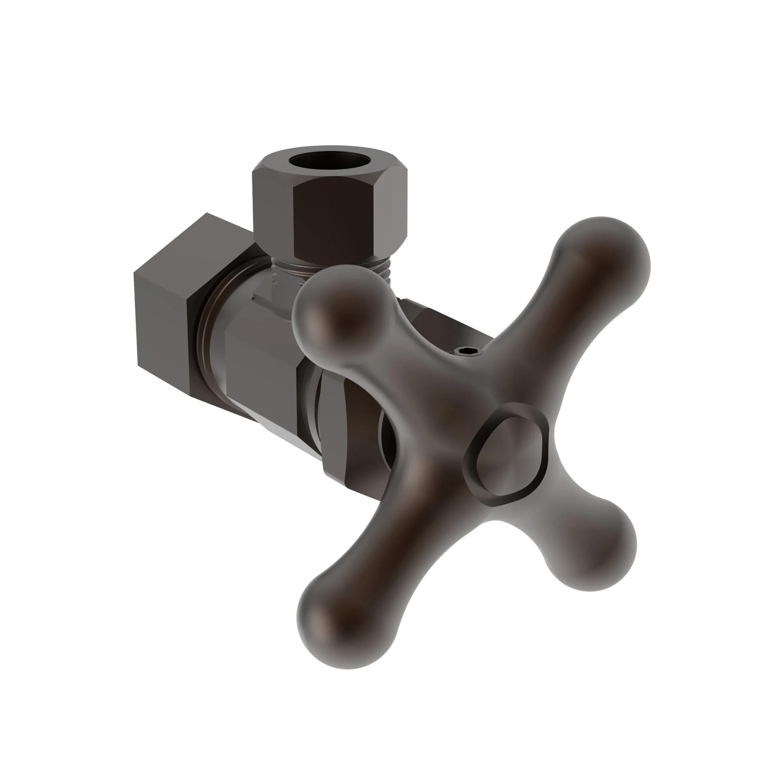 Brasstech - Angle Valve, 1/2" Compression - English Bronze - 403X | Newport Brass