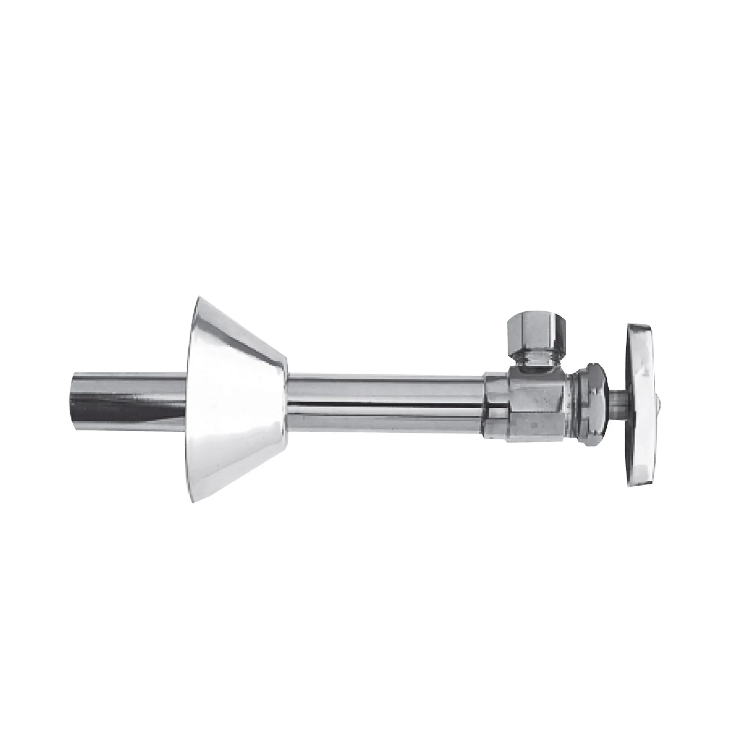 Brasstech - Angle Valve Kit, 1/2" Sweat - Polished Chrome- 416 | Newport Brass