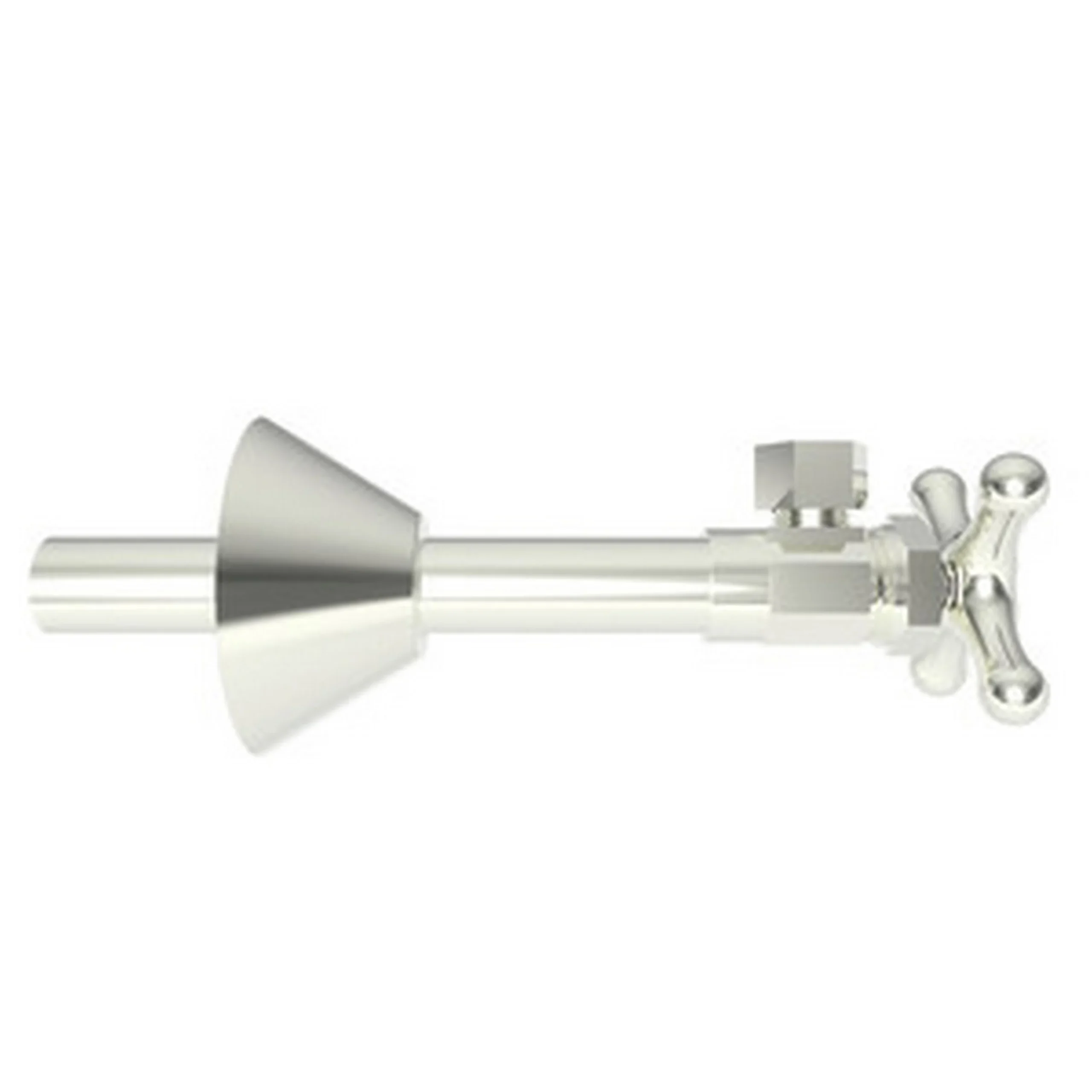 Brasstech - Angle Valve Kit, 1/2" Sweat - Polished Nickel - PVD - 416X | Newport Brass