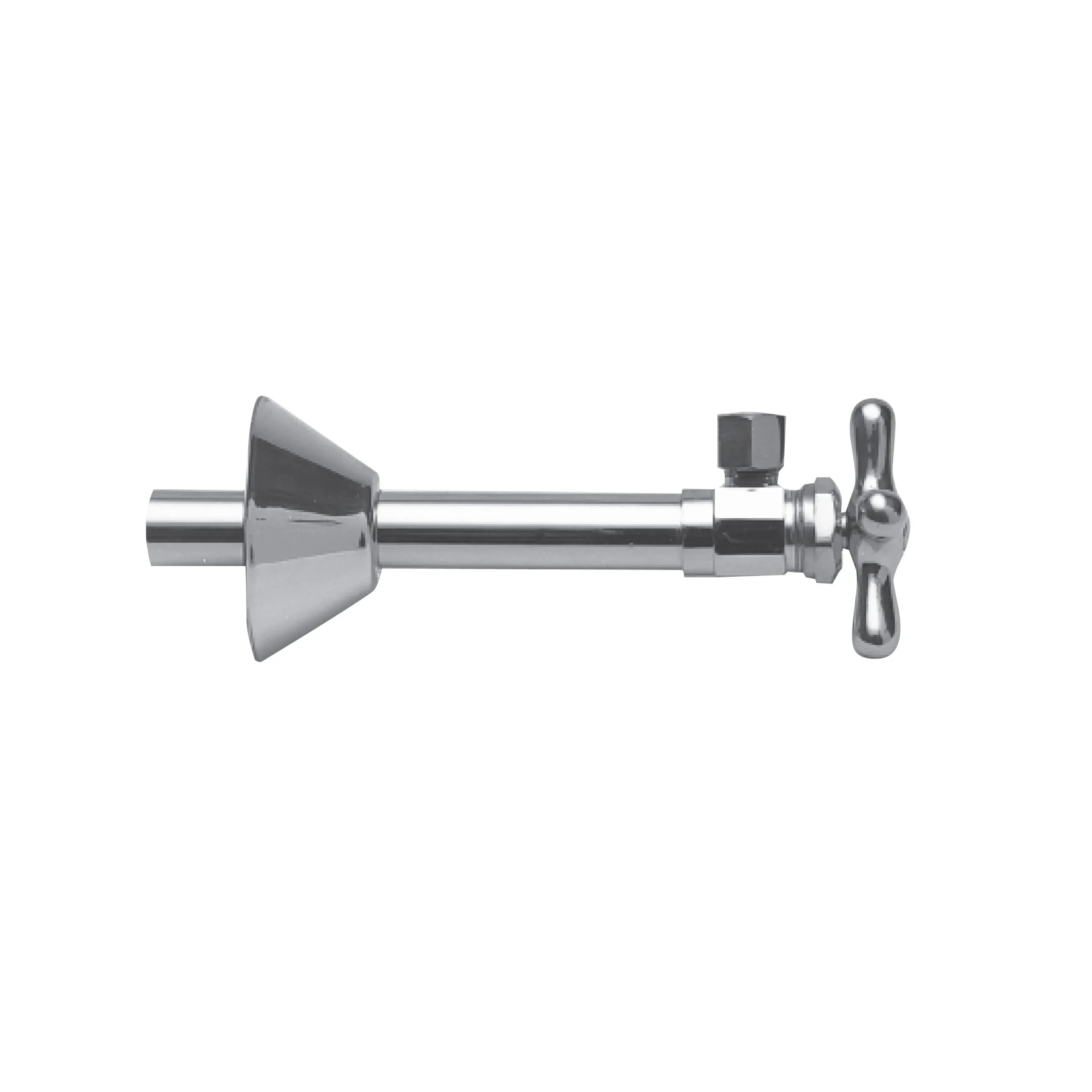 Brasstech - Angle Valve Kit, 1/2" Sweat - Polished Chrome- 416X | Newport Brass