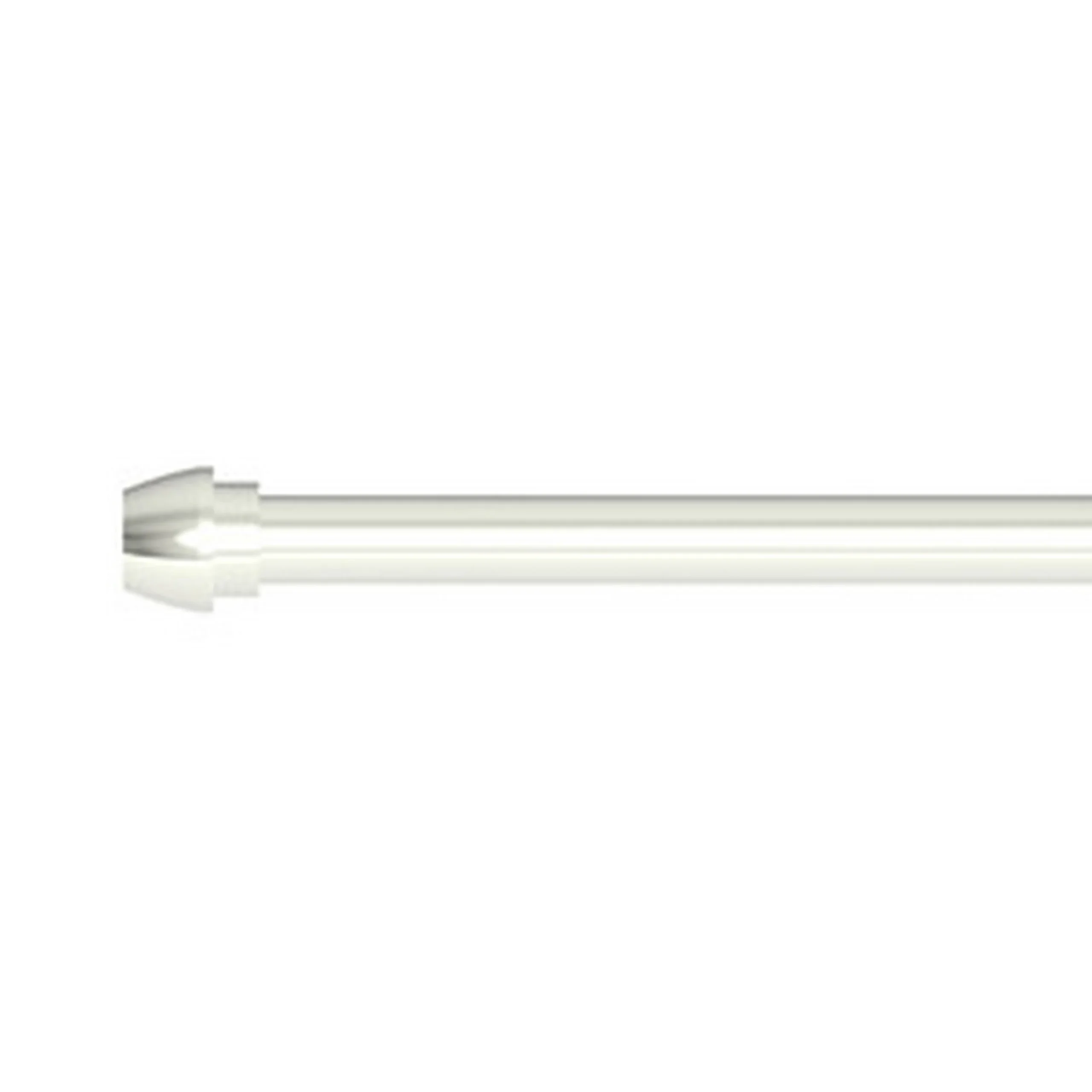 Brasstech - 3/8" x 20" Rigid Supply Tube, Bull nose - Polished Nickel - PVD - 432 | Newport Brass