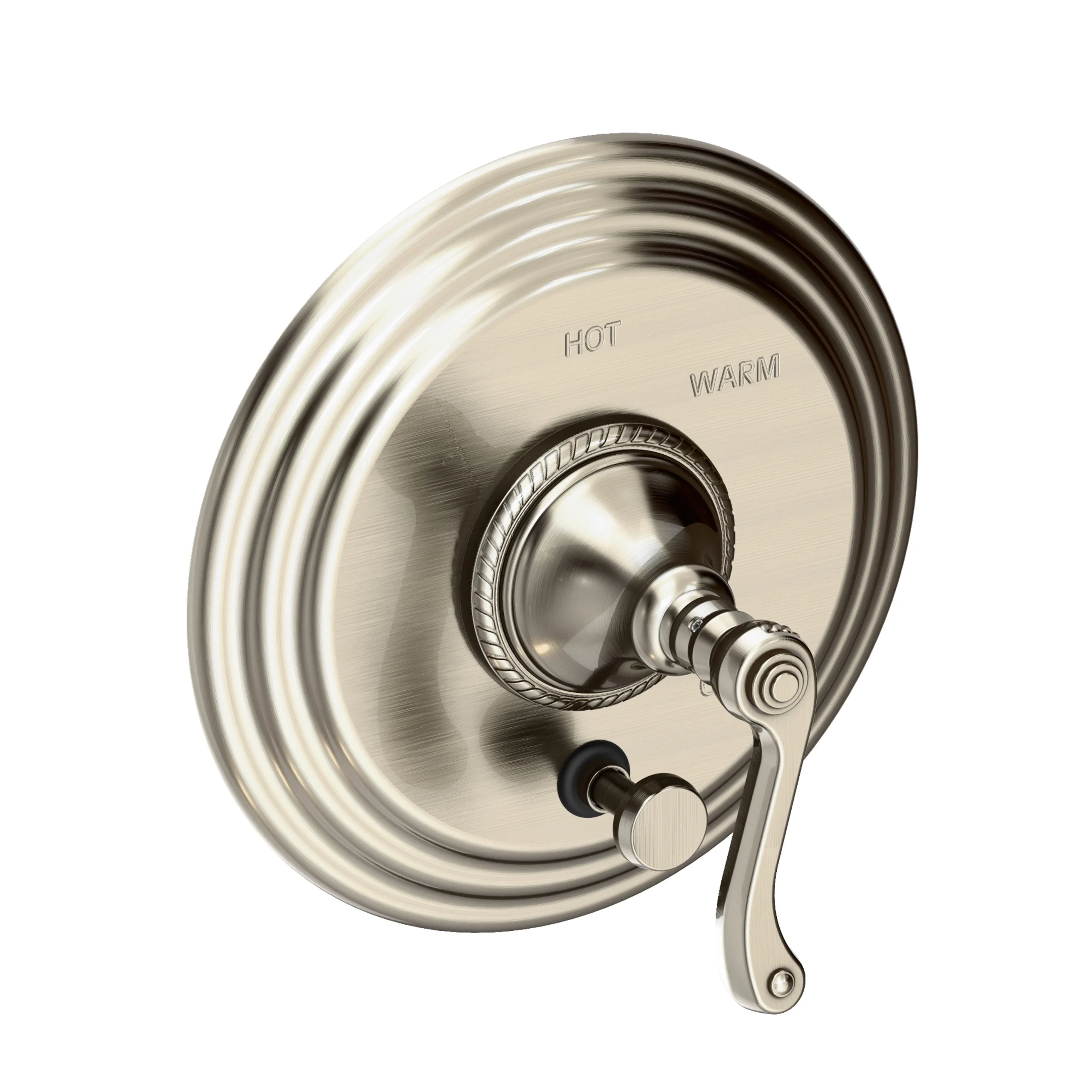 Amisa - Balanced Pressure Tub & Shower Diverter Plate with Handle. Less Showerhead, arm and flange. - Antique Nickel - 5-982BP | Newport Brass
