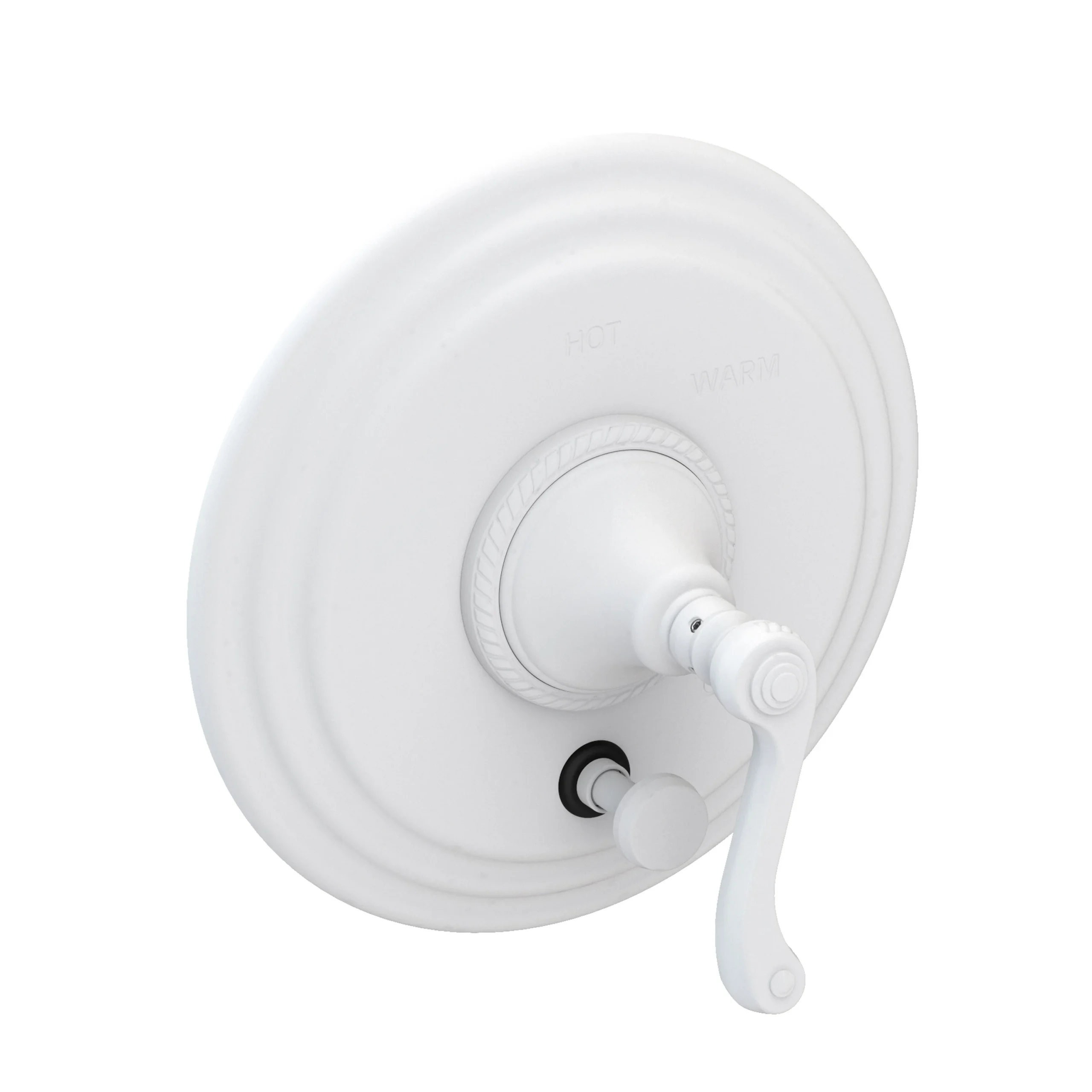 Amisa - Balanced Pressure Tub & Shower Diverter Plate with Handle. Less Showerhead, arm and flange. - Matte White - 5-982BP | Newport Brass