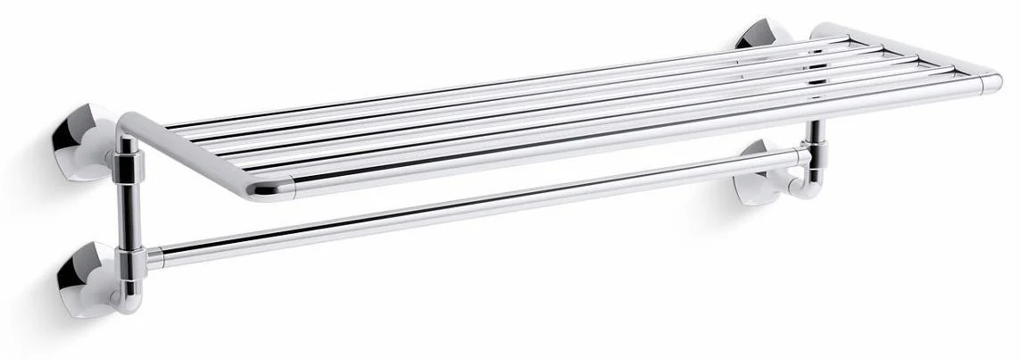 Occasion Hotelier Towel Bar Shelf - Polished Chrome 27085-CP Kohler