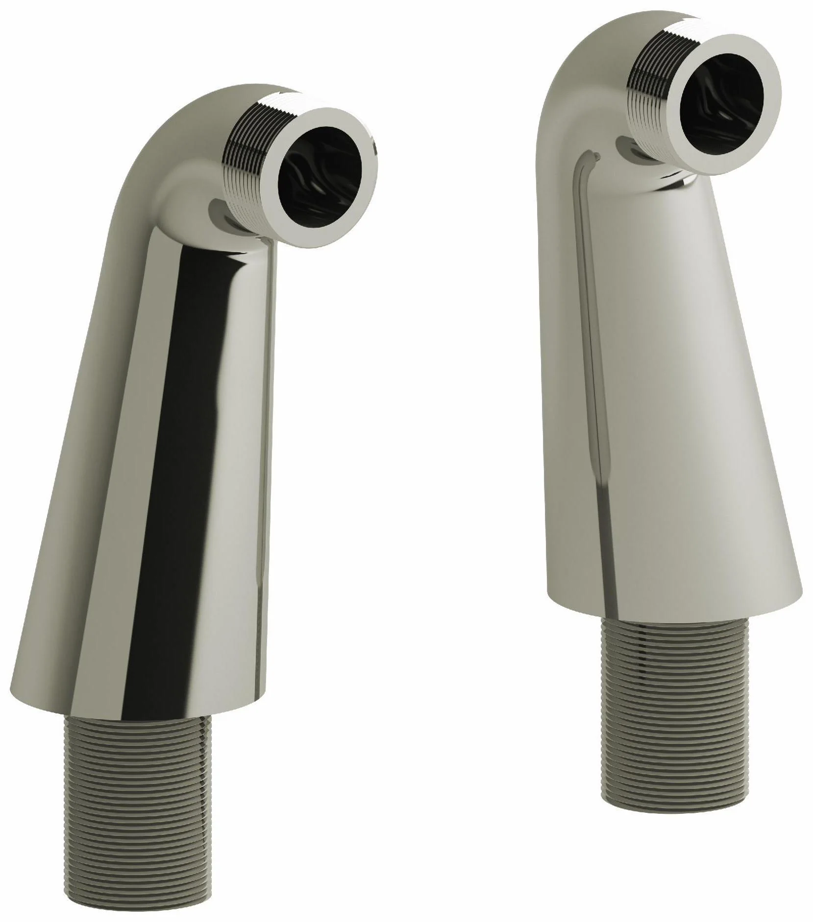 4" Deck Mount Riser Pair - Polished Nickel TU99PN RIOBEL