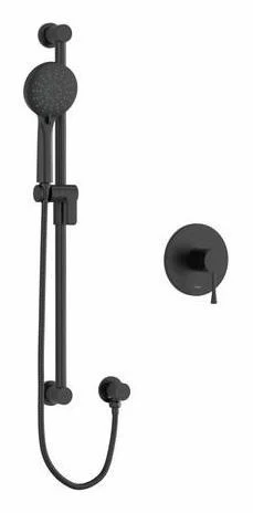 Edge Pressure Balance Shower Faucet with PEX Connection - Black EDTM54BK-SPEX RIOBEL