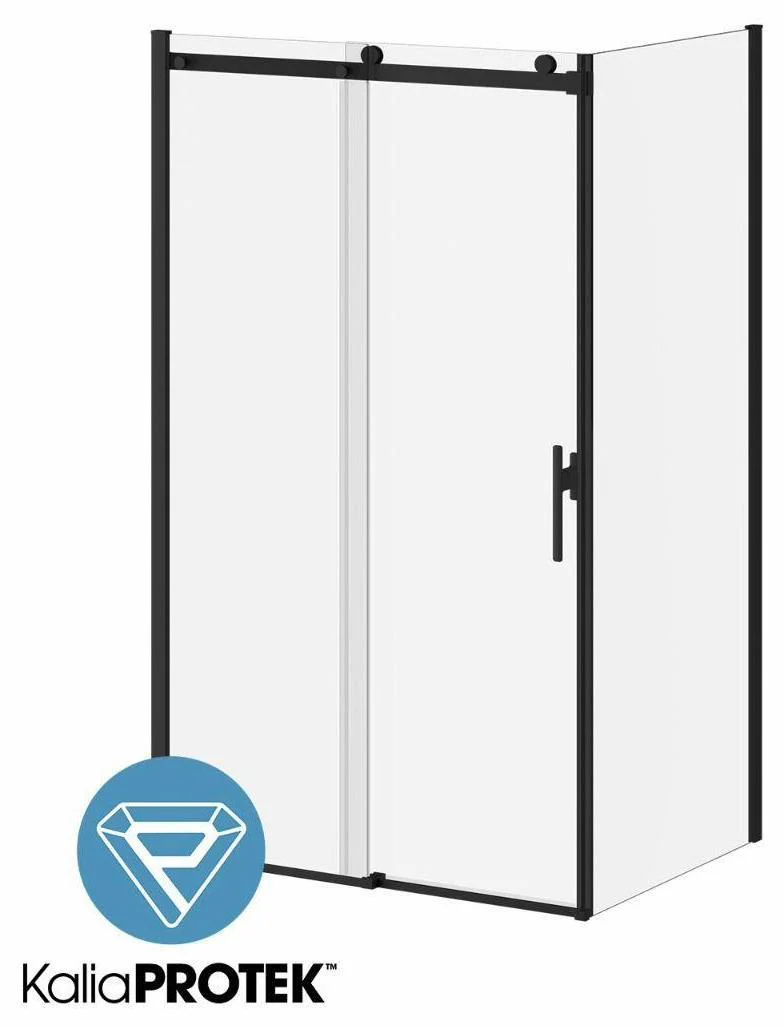 Koncept Evo 36"x77" Return Panel for Corner Installation (Reversible) with KaliaProtek Protective Film - Matte Black DR2050-160-005 Kalia