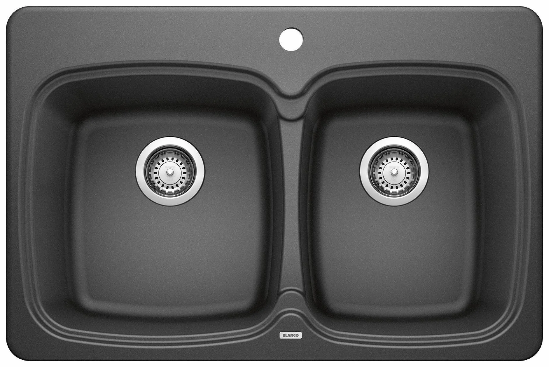 Vienna 210 1.75 Bowl Drop-In Silgranit Sink - Anthracite 400171 Blanco