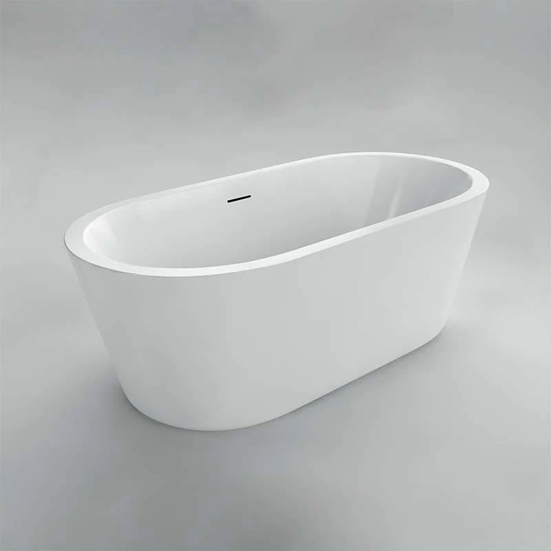 Lyon 67" Freestanding Tub - White 44271 Acritec
