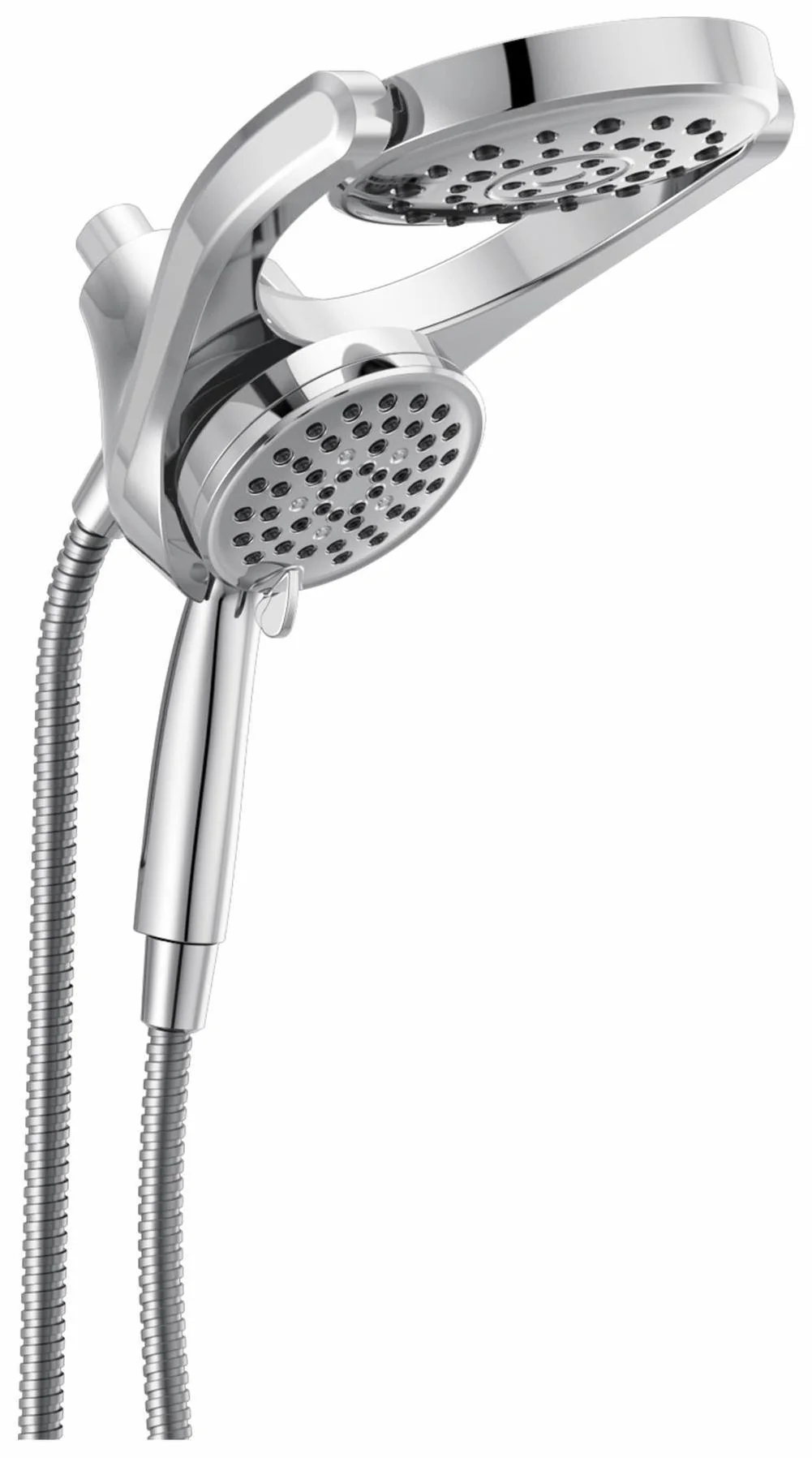 HydroRain 4-Function Two-In-One Shower Head and Hand Shower Combo - Chrome 75698 Delta