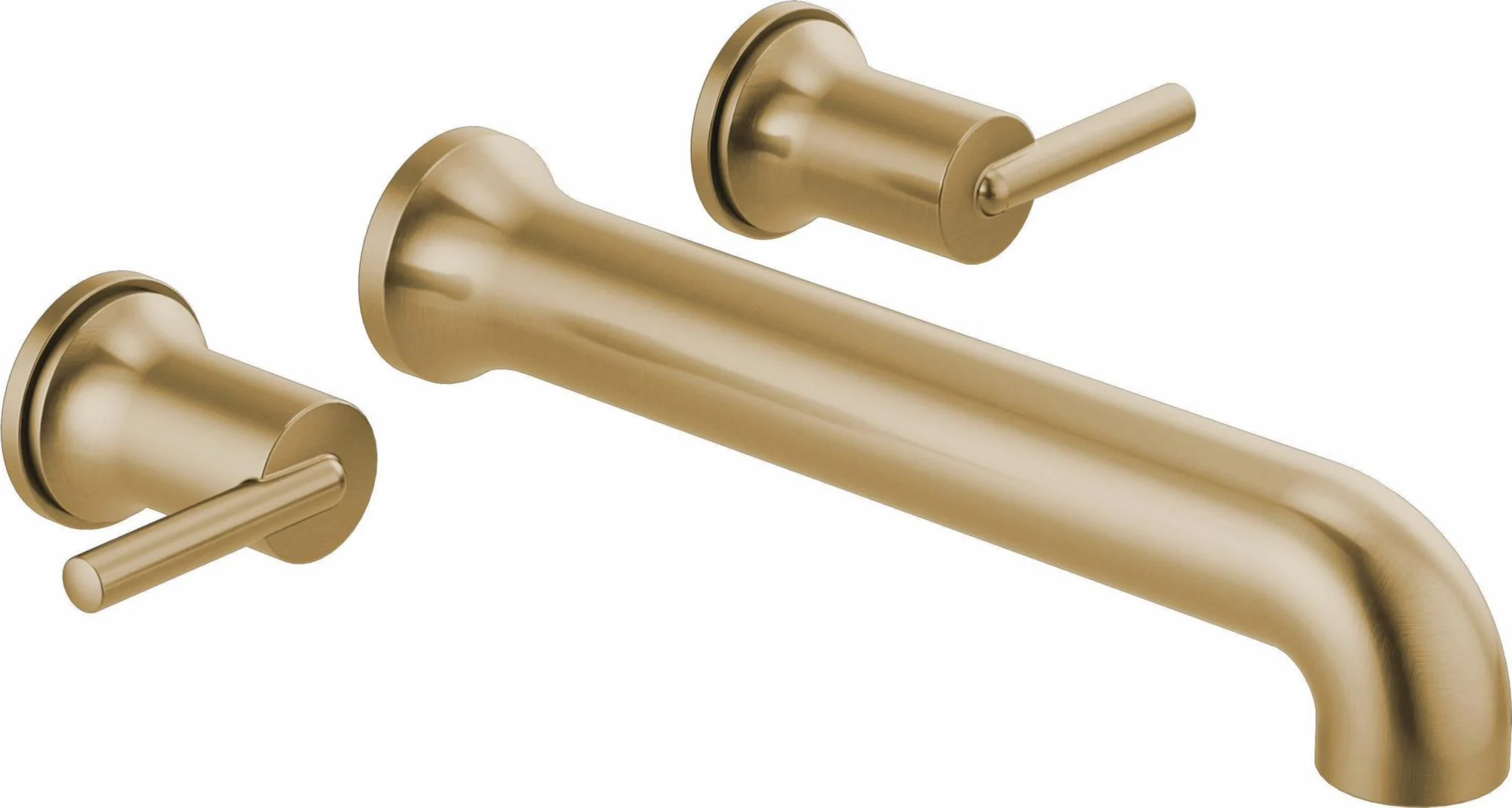 Trinsic Wall Mount Tub Filler Trim - Champagne Bronze T5759-CZWL Delta