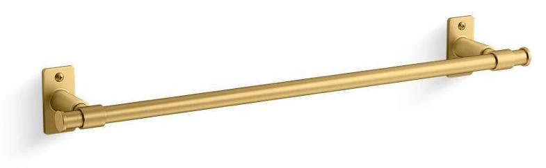 Castia by Studio McGee 18" Towel Bar - Vibrant Brushed Moderne Brass 35925-2MB Kohler